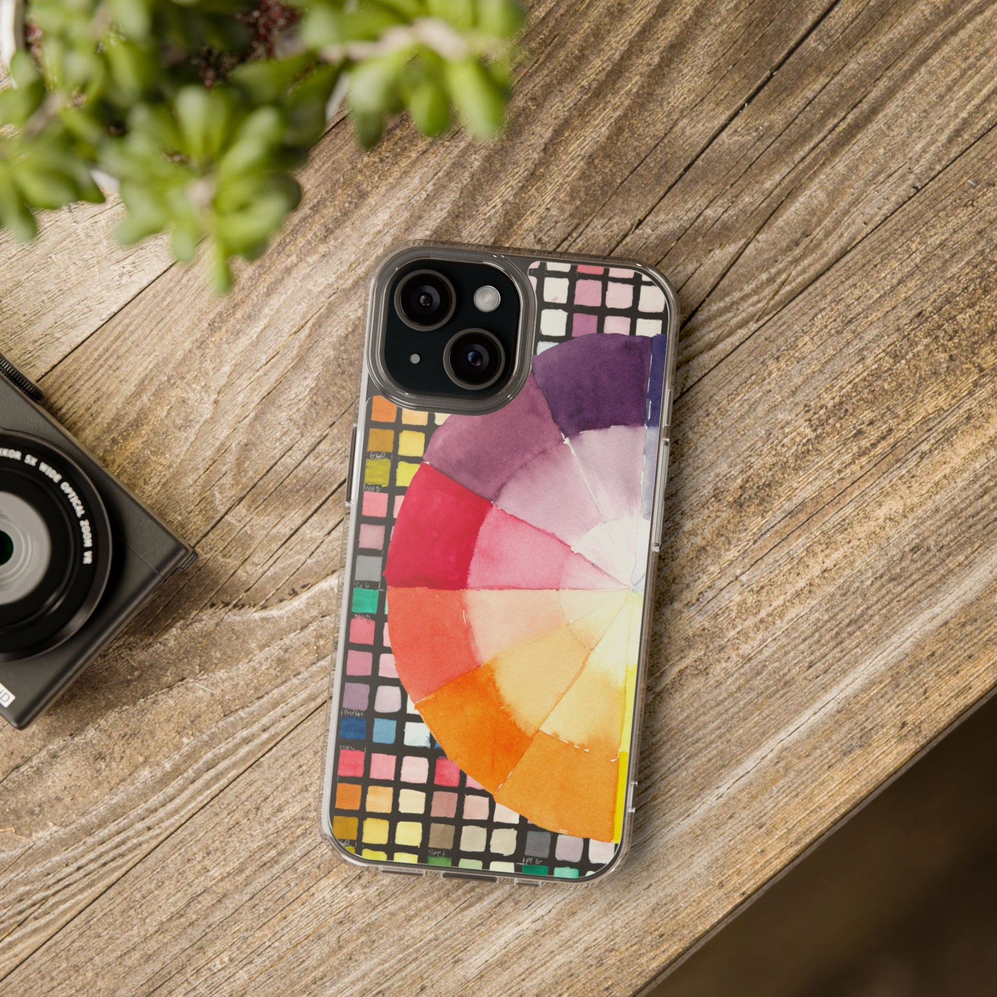 Watercolor-Theory Clear Phone Case - Brooke Zitting, LLC