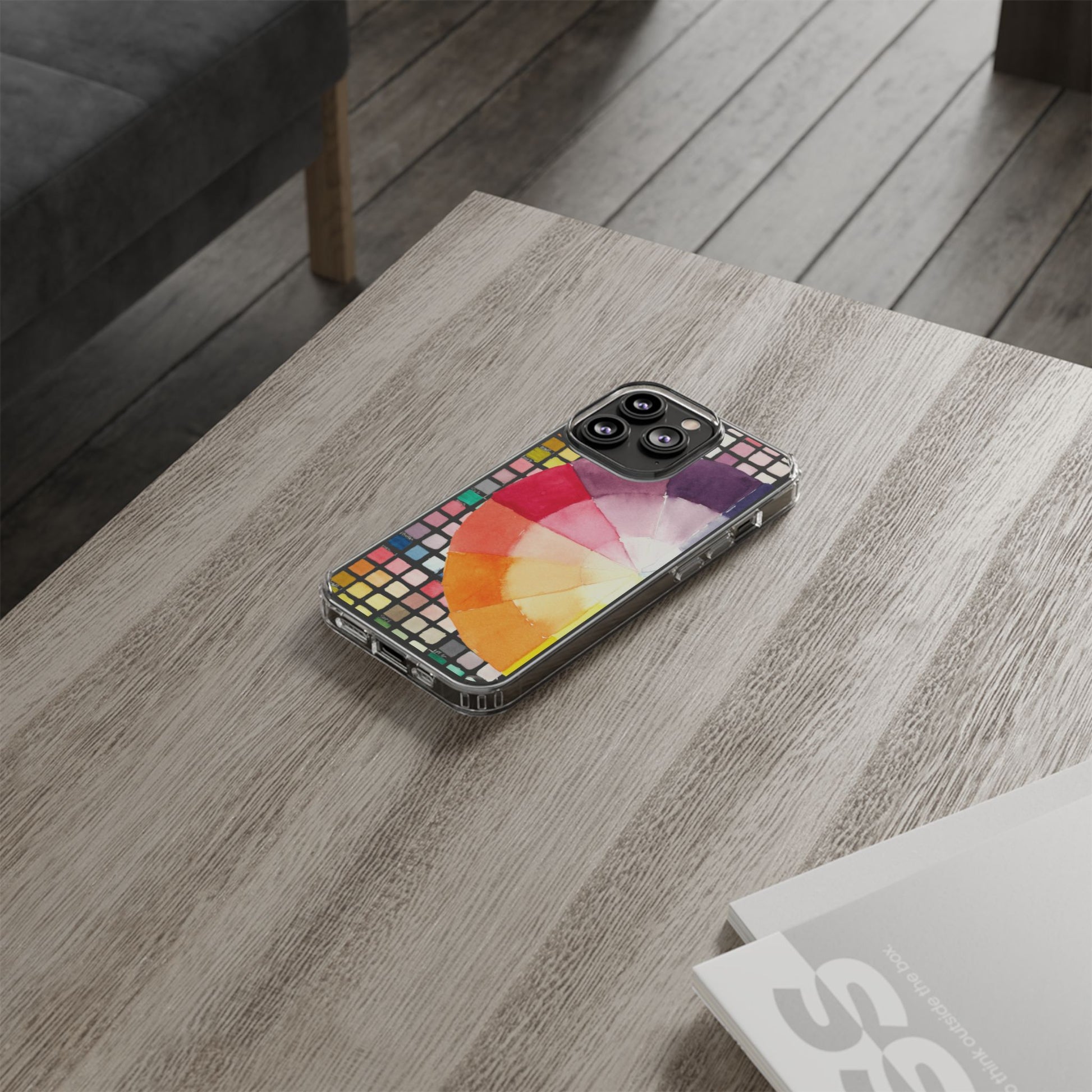 Watercolor-Theory Clear Phone Case - Brooke Zitting, LLC