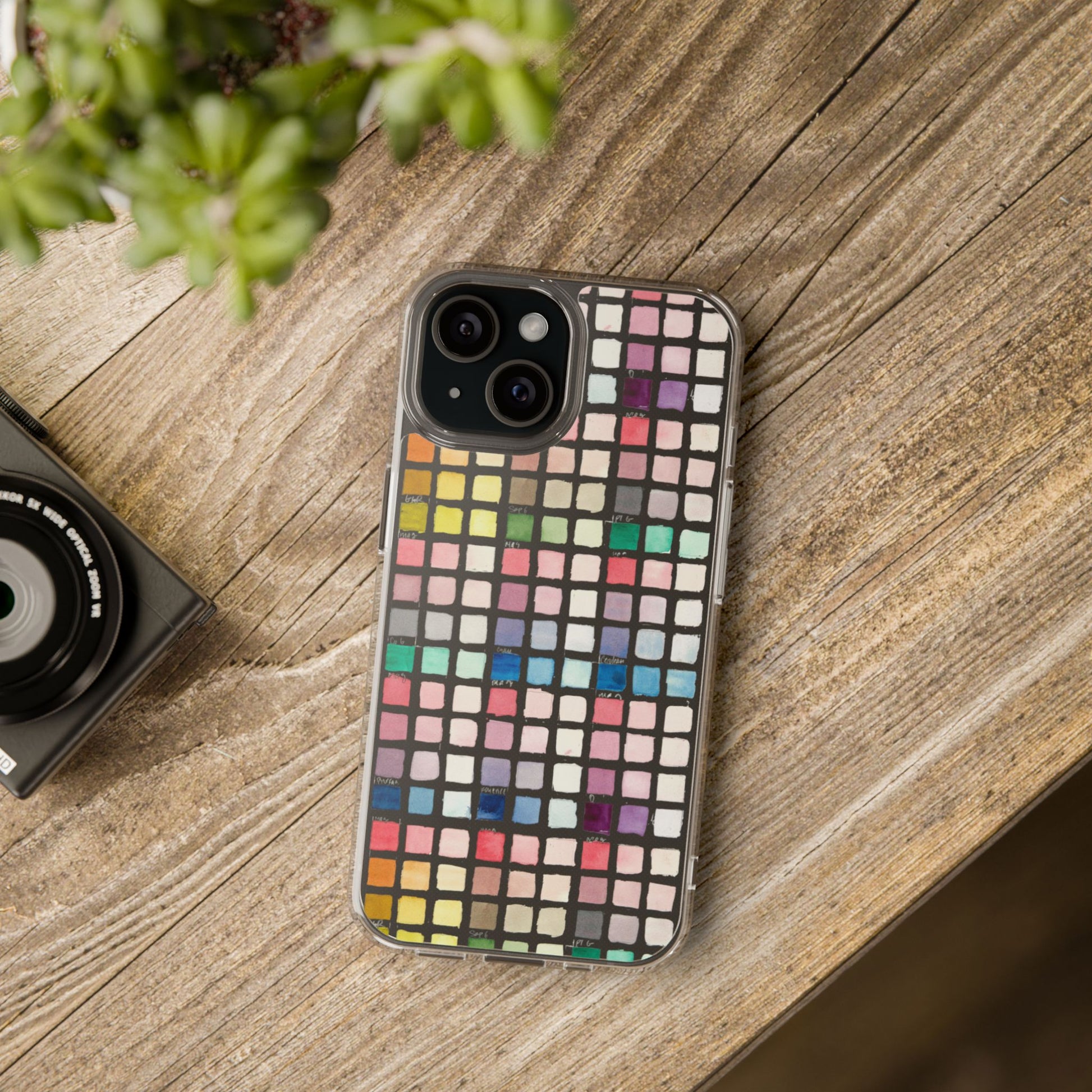 Watercolor Swatches Clear Phone Case - Brooke Zitting, LLC