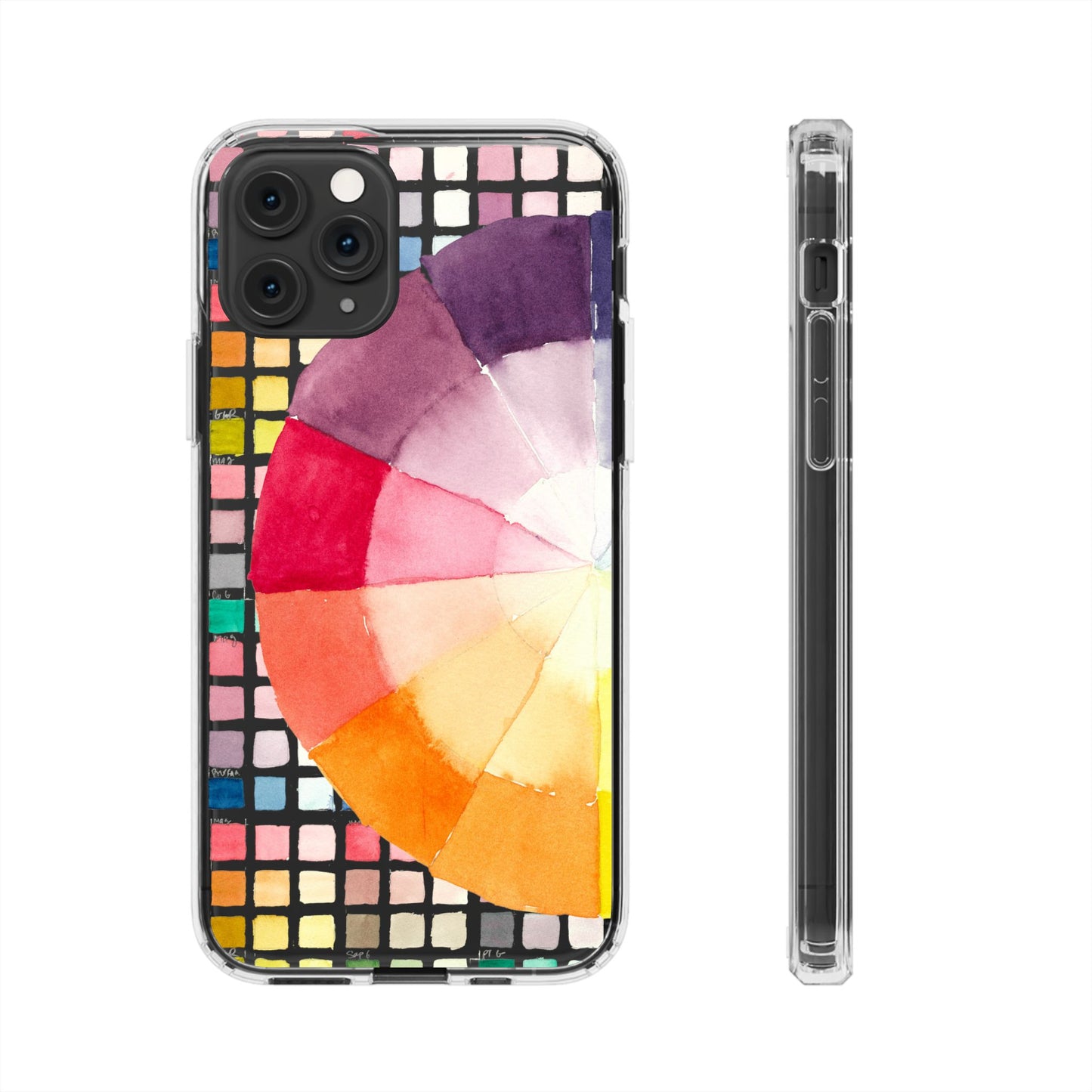 Watercolor-Theory Clear Phone Case - Brooke Zitting, LLC