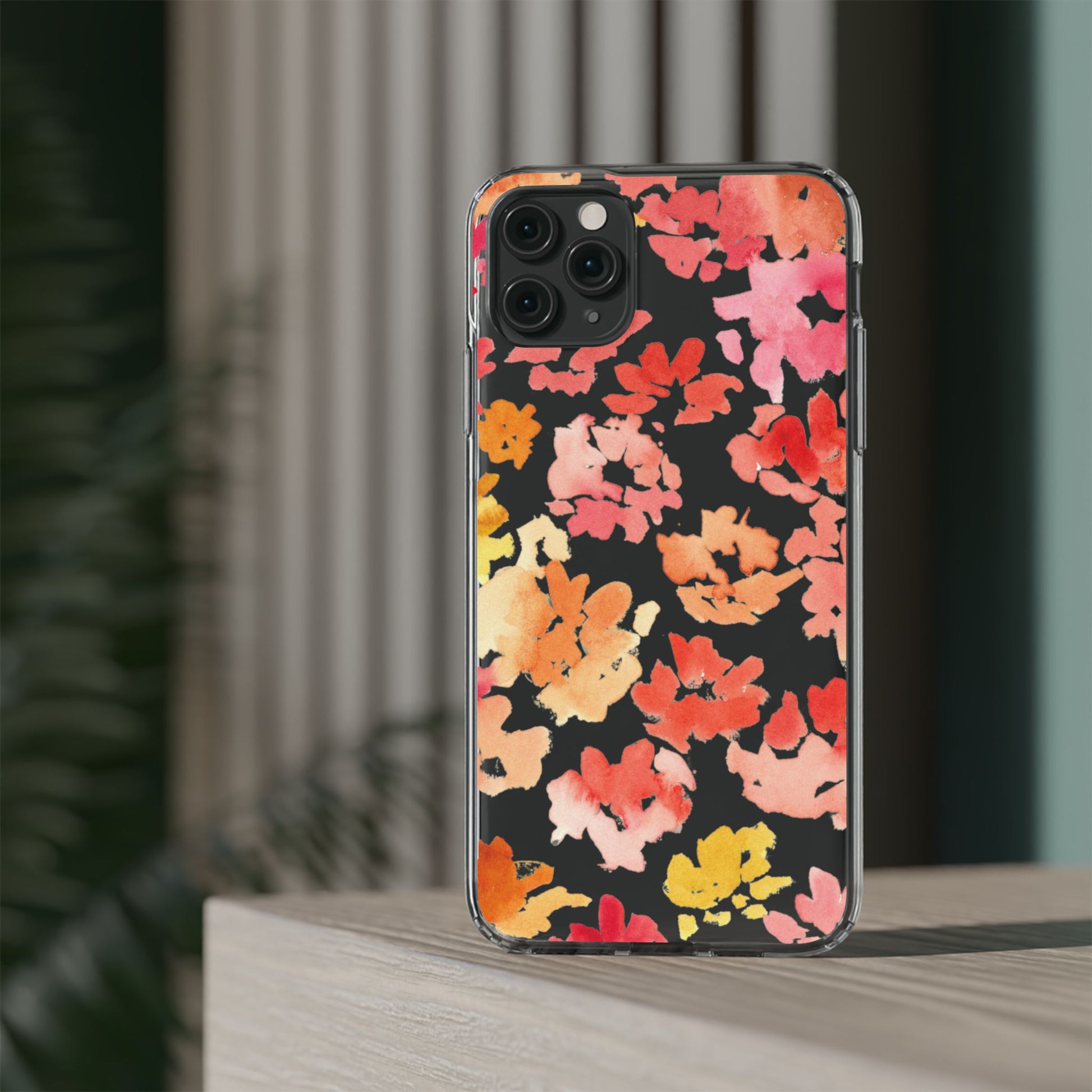 Watercolor Posy Clear Phone Case - Brooke Zitting, LLC