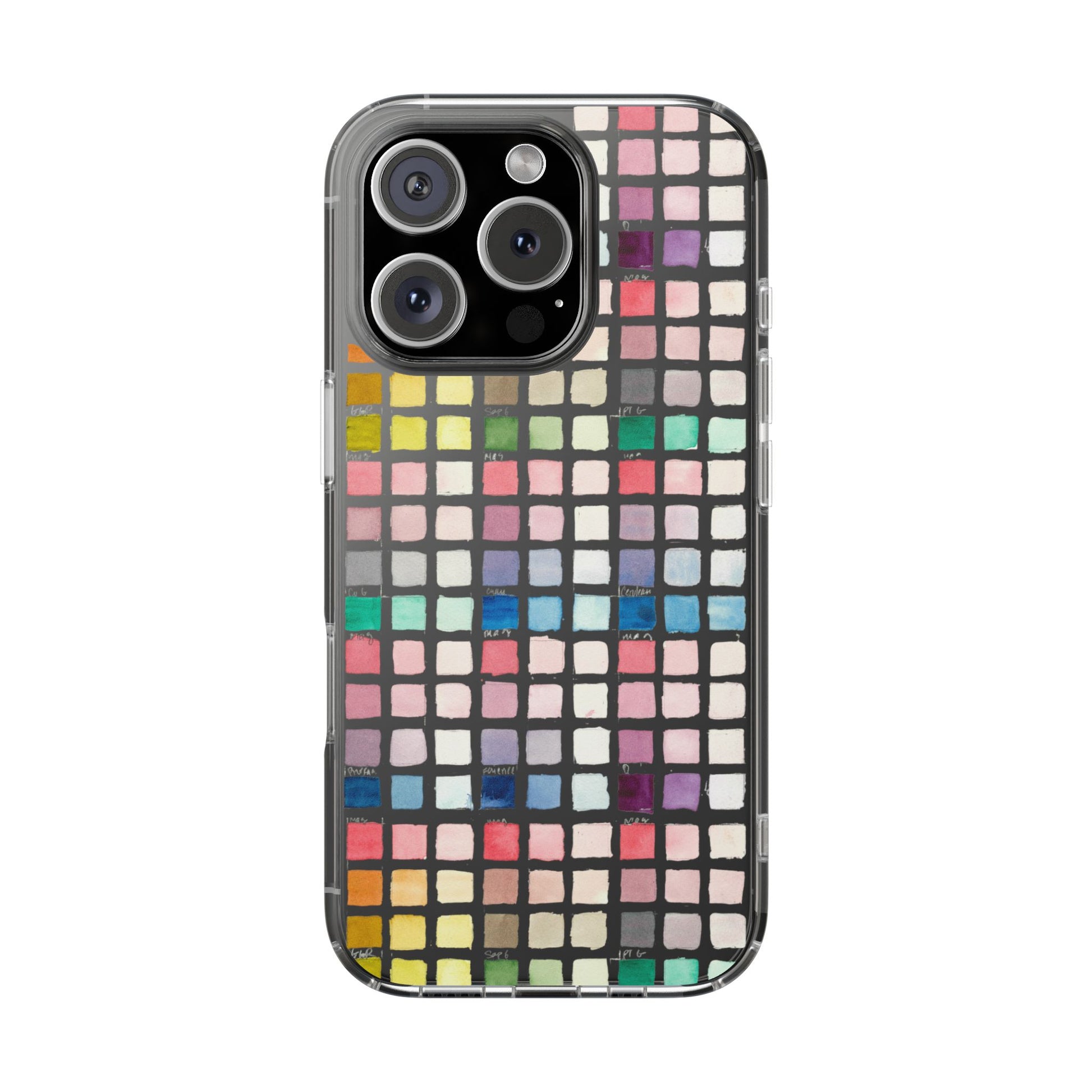Watercolor Swatches Clear Phone Case - Brooke Zitting, LLC