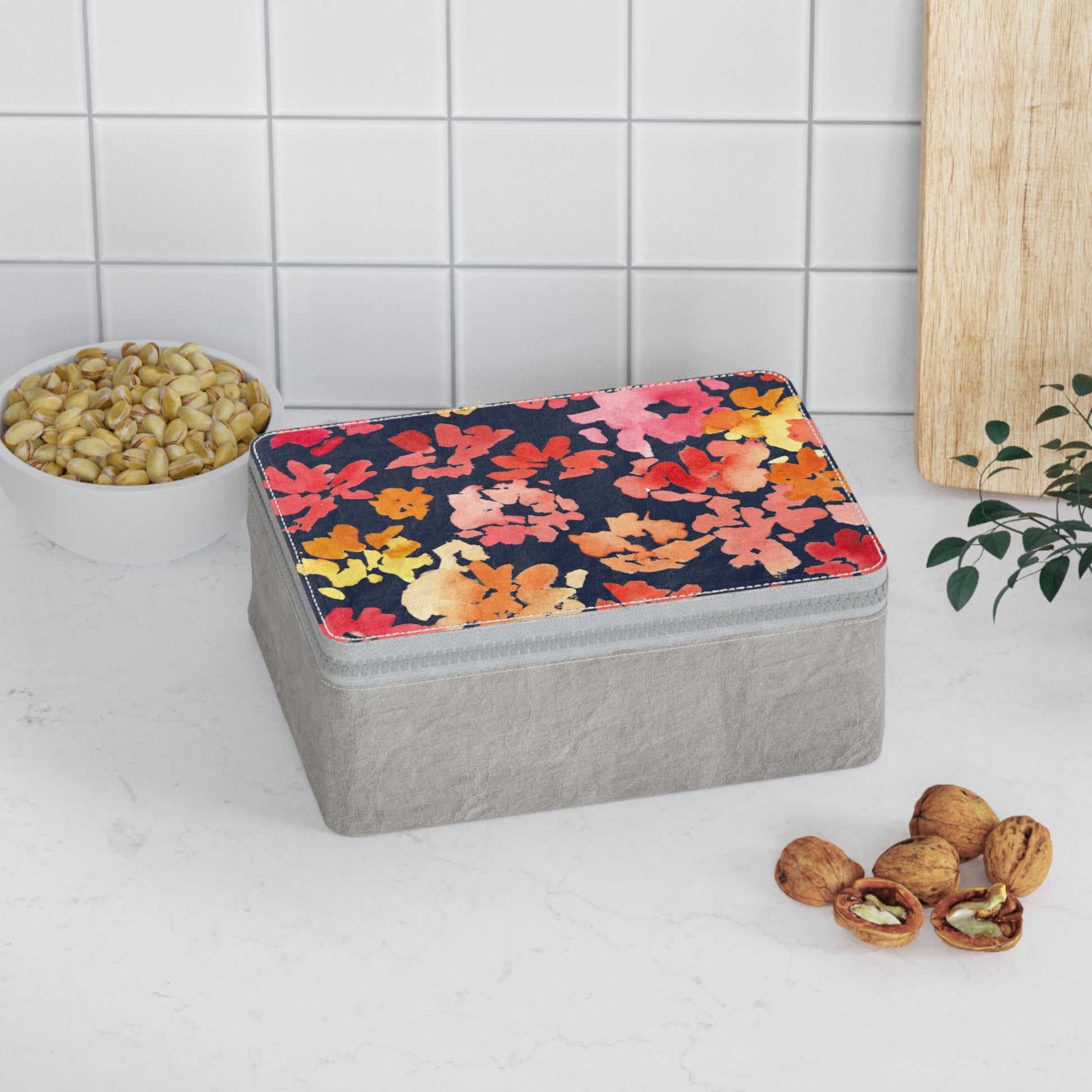 The Warm Posy Paper Lunch Bag - Brooke Zitting, LLC