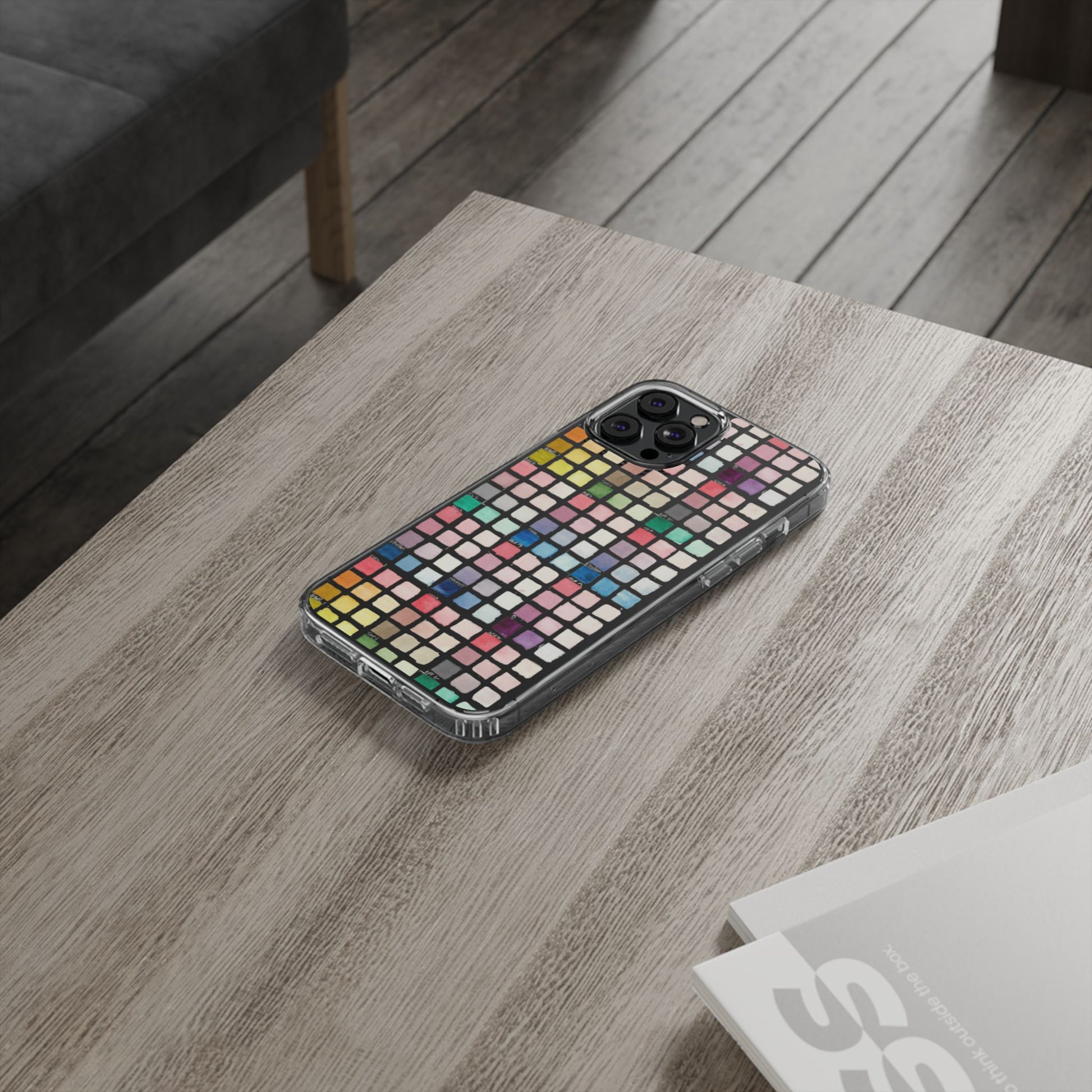 Watercolor Swatches Clear Phone Case - Brooke Zitting, LLC