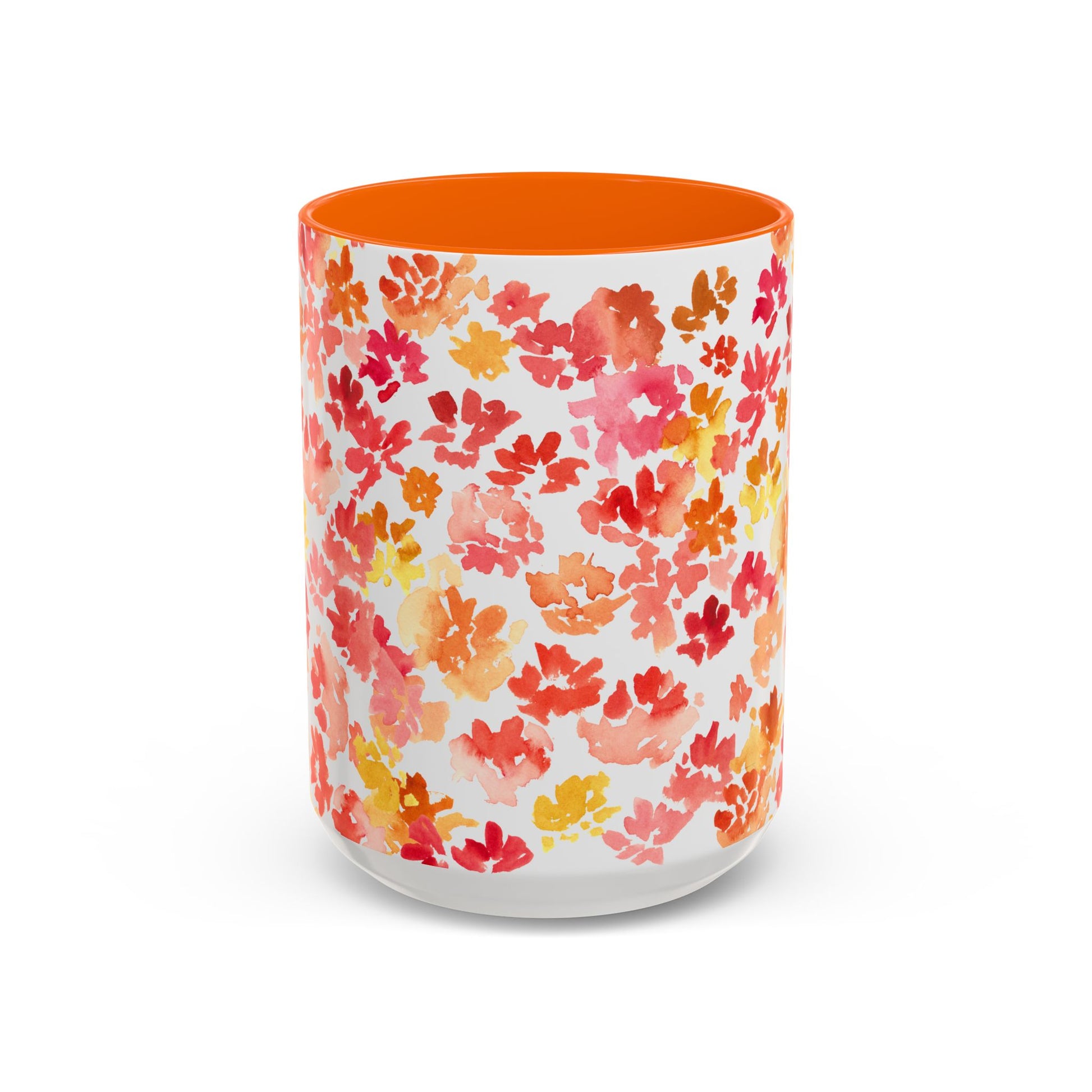 Posy Coffee Mug - Warm Floral Design  (11oz, 15oz) - Brooke Zitting, LLC