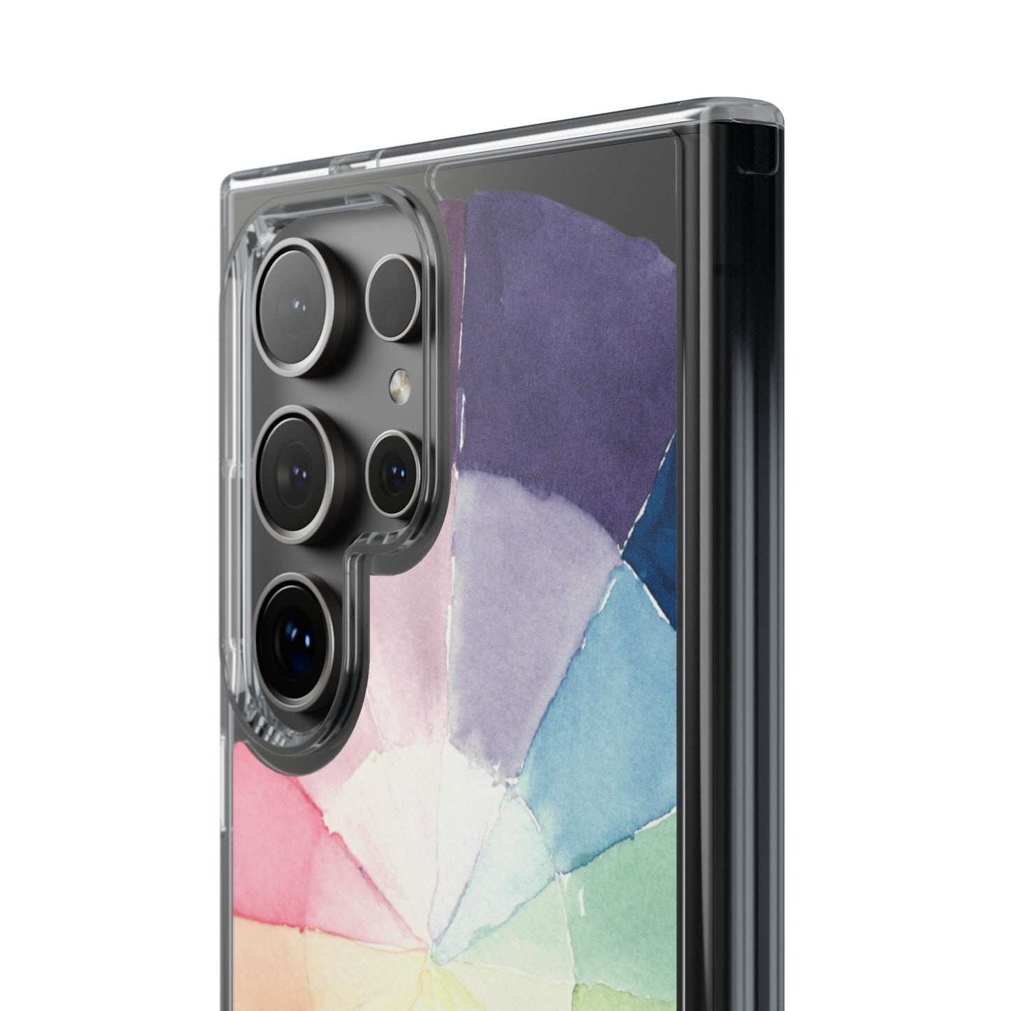 Watercolor Color Wheel Clear Phone Case - Brooke Zitting, LLC