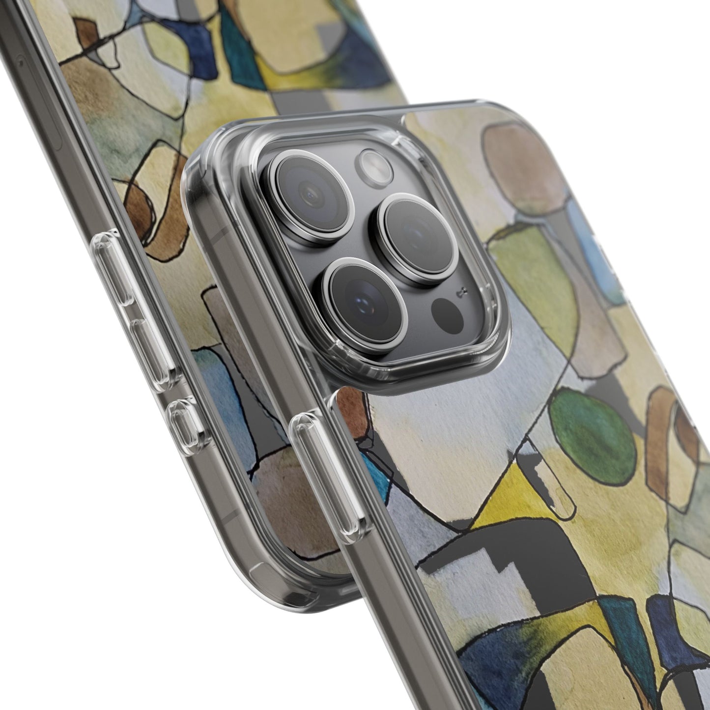 Abstract Watercolor Clear Phone Case - Brooke Zitting, LLC
