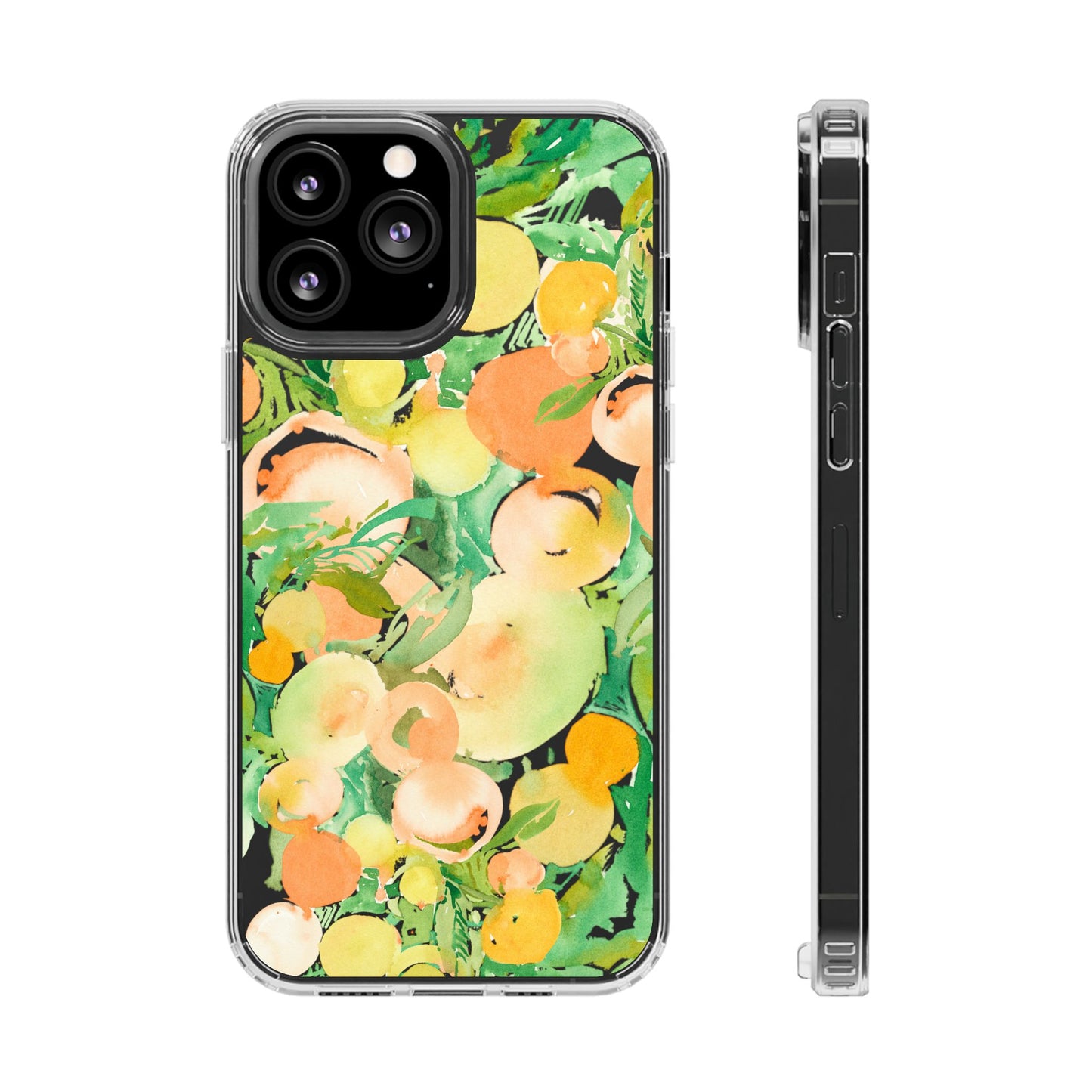 Watercolor Peach Party Clear Phone Case - Brooke Zitting, LLC