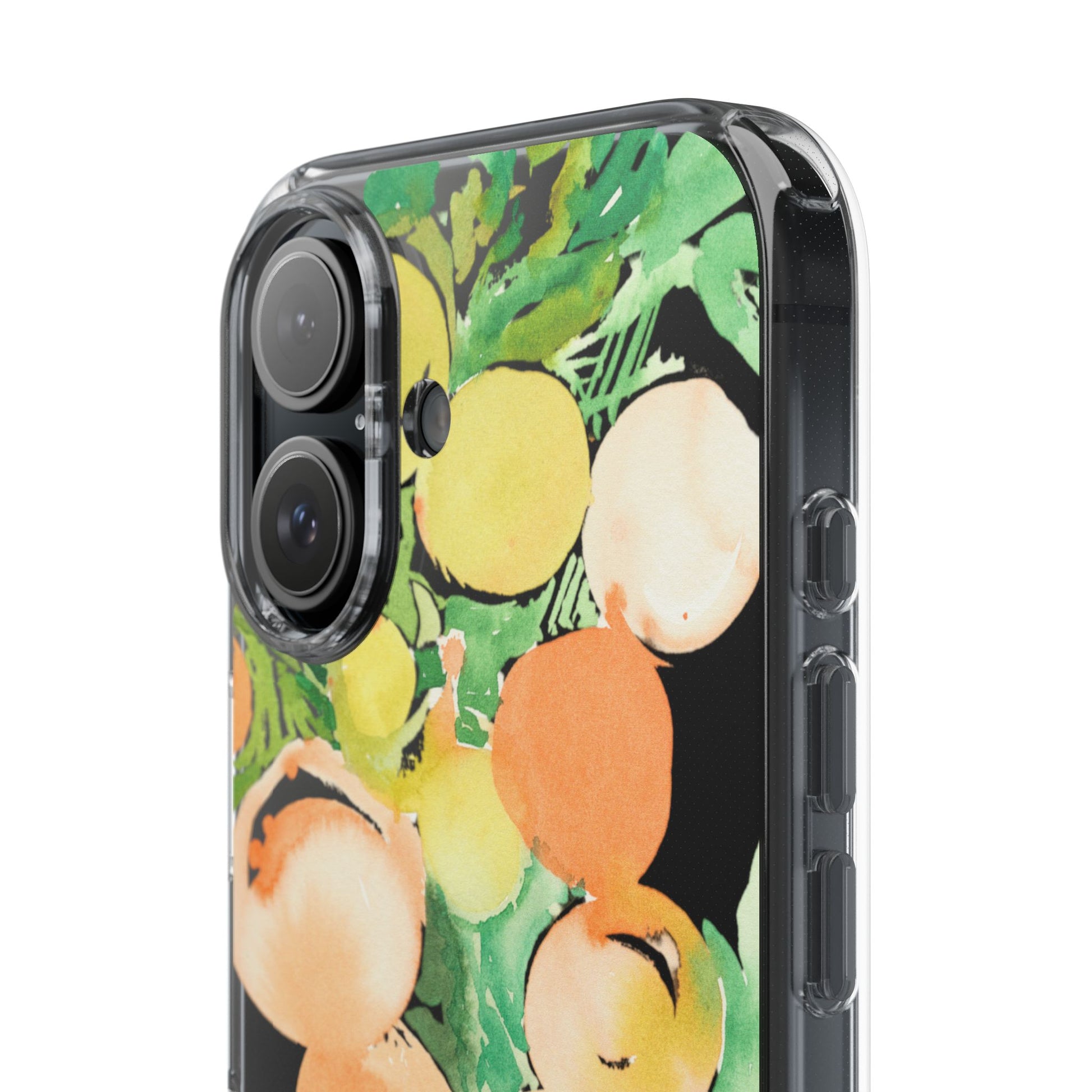 Watercolor Peaches Clear Phone Case - Brooke Zitting, LLC