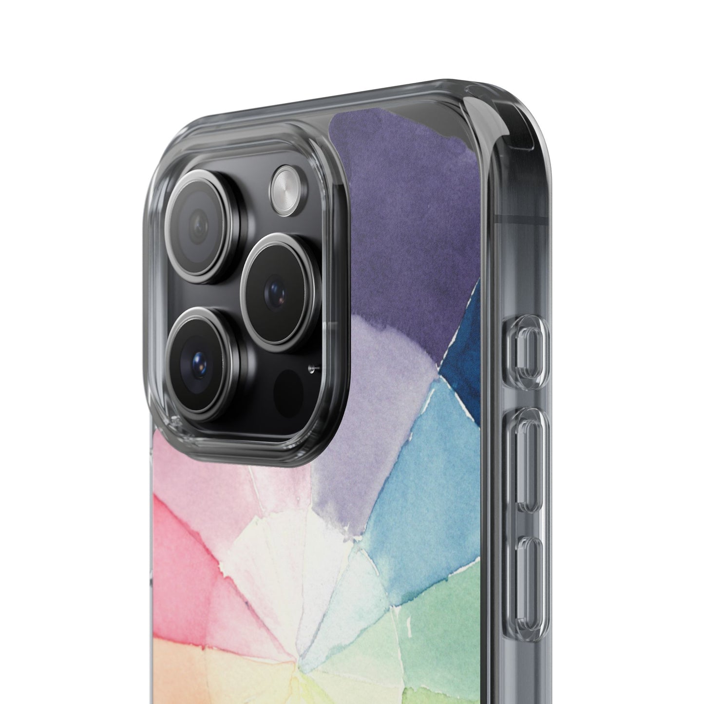 Watercolor Color Wheel Clear Phone Case - Brooke Zitting, LLC