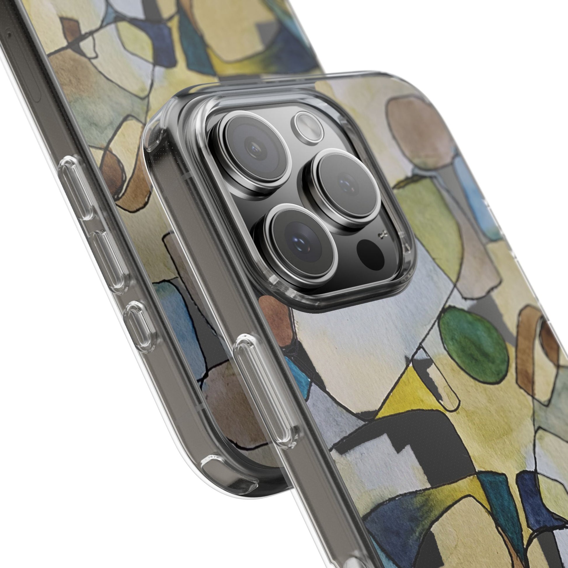 Abstract Watercolor Clear Phone Case - Brooke Zitting, LLC