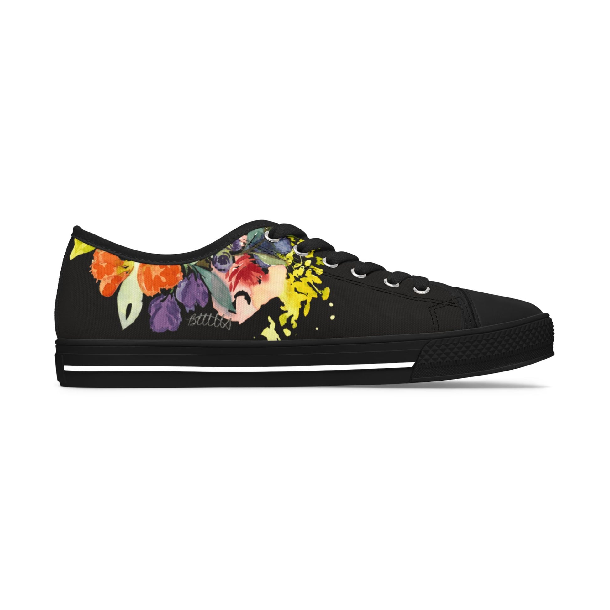 Fresh Floral Blooms Low-top Sneakers – Stylish Shoes for All | Unique Gift Idea - Brooke Zitting, LLC