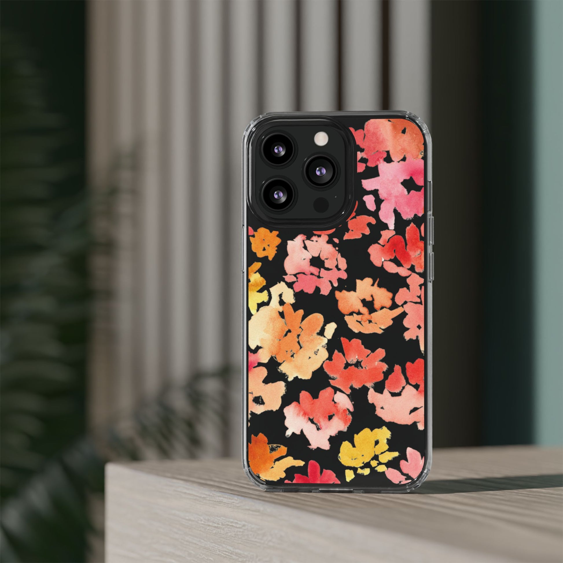 Watercolor Posy Clear Phone Case - Brooke Zitting, LLC