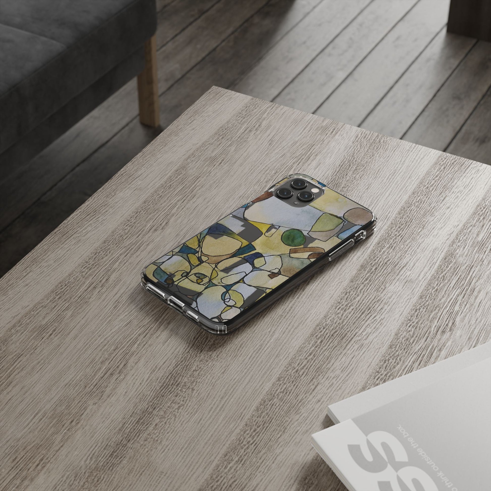 Abstract Watercolor Clear Phone Case - Brooke Zitting, LLC