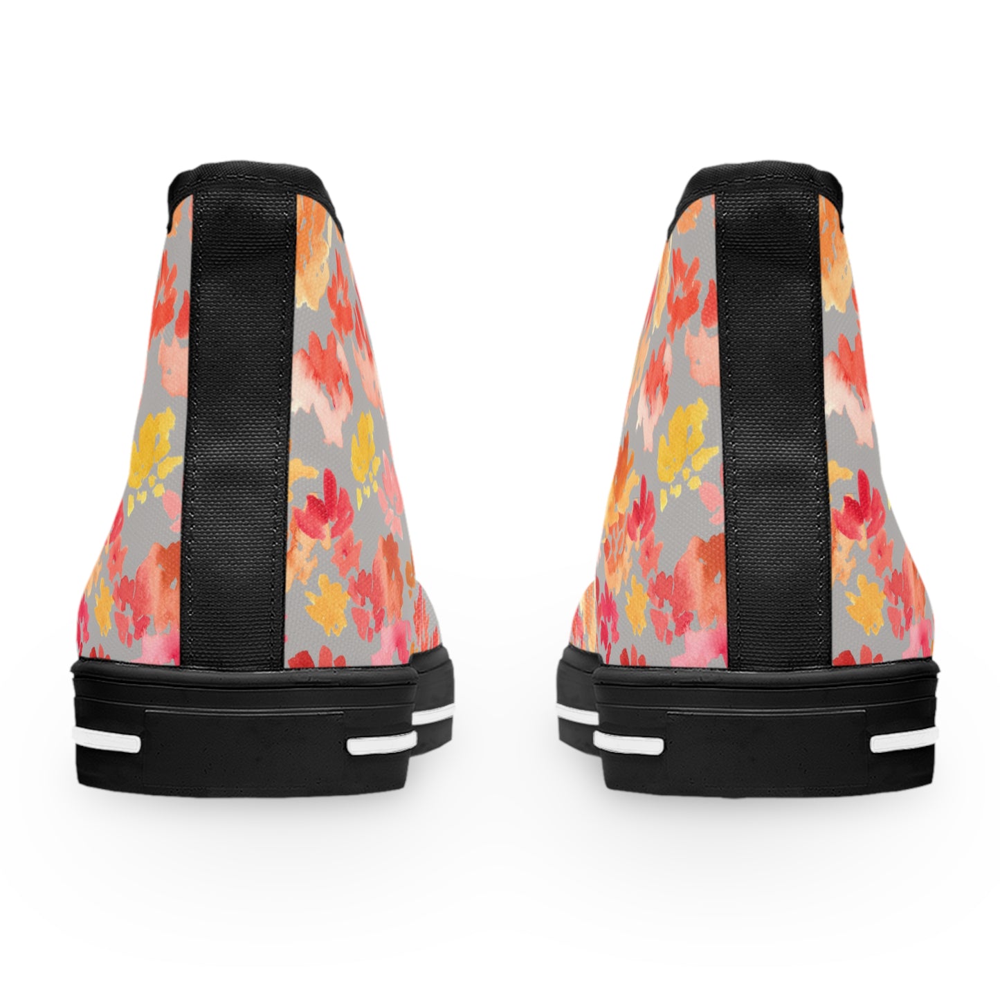 Soft-toned Posy High Top Sneakers with Floral Design – Stylish Shoes for All | Unique Gift Idea - Brooke Zitting, LLC