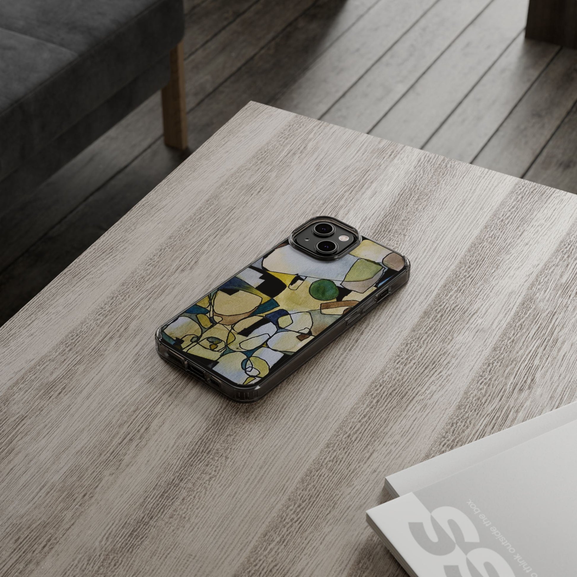 Abstract Watercolor Clear Phone Case - Brooke Zitting, LLC