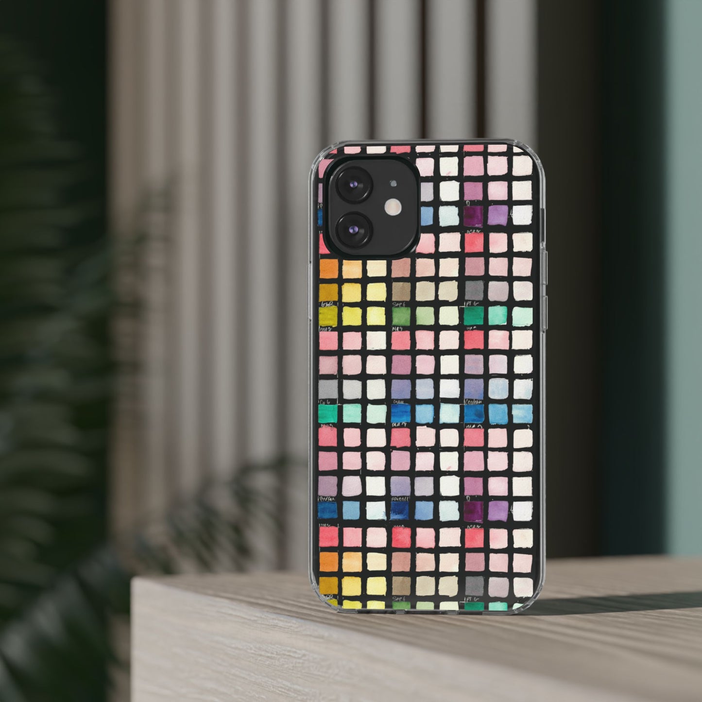Watercolor Swatches Clear Phone Case - Brooke Zitting, LLC