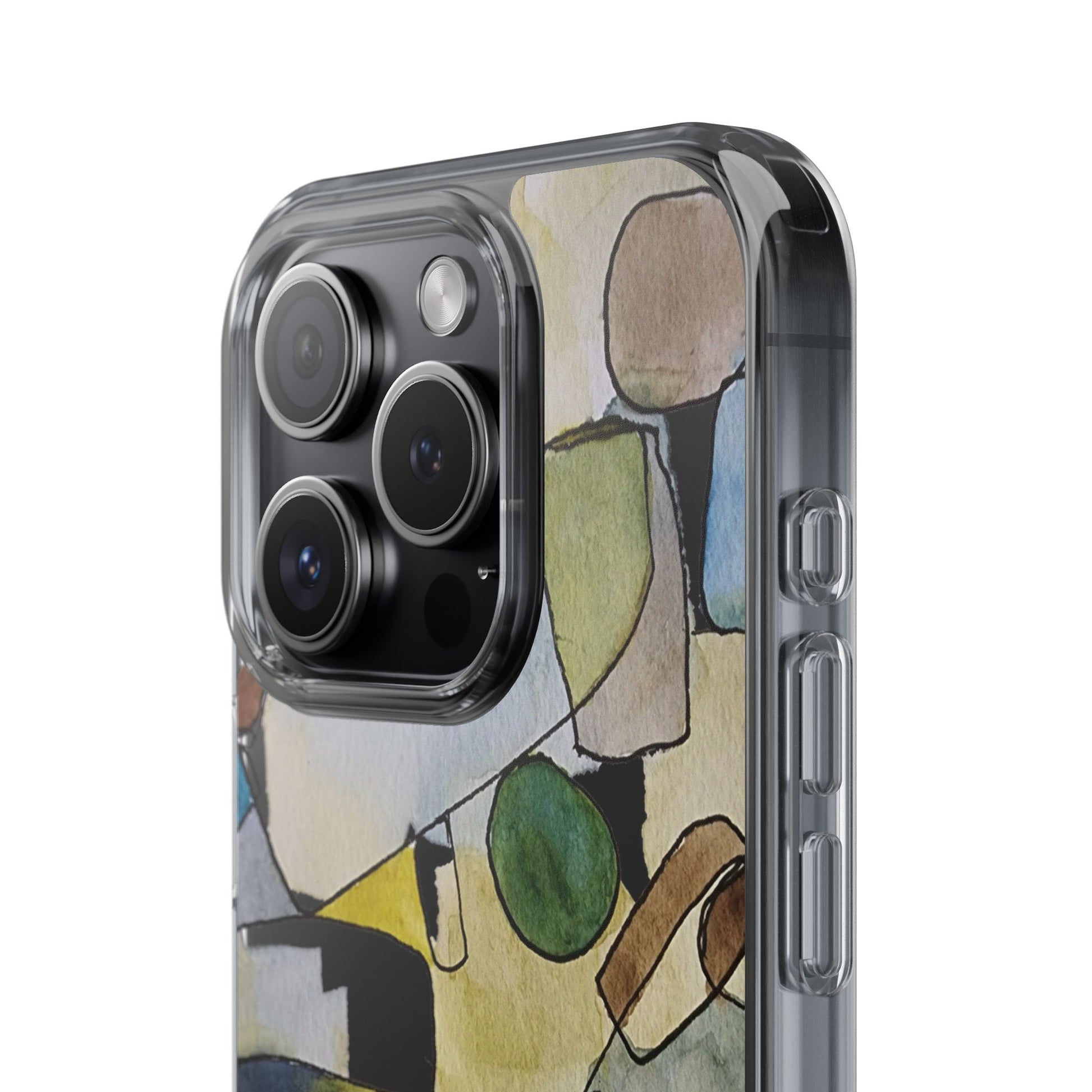 Abstract Watercolor Clear Phone Case - Brooke Zitting, LLC