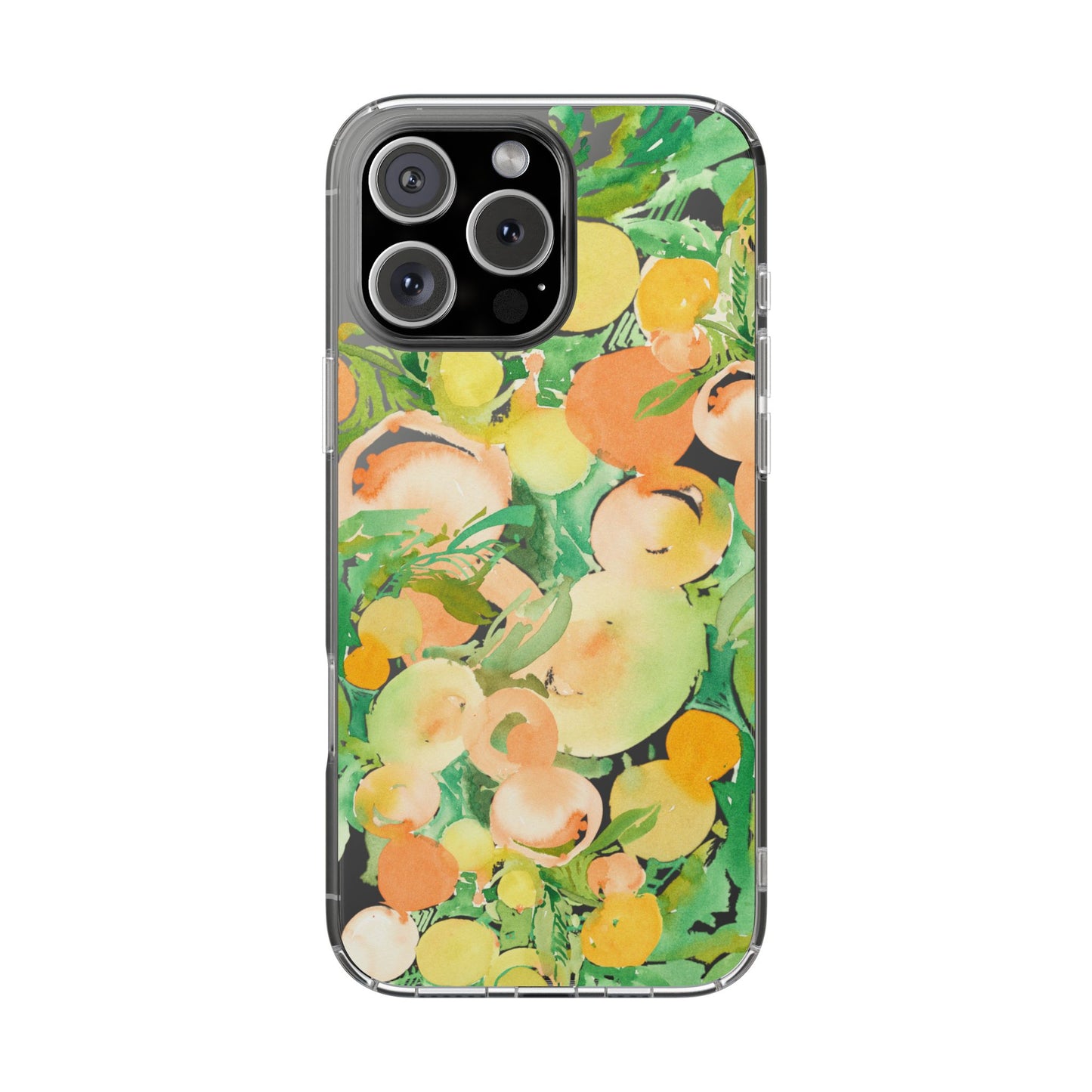 Watercolor Peach Party Clear Phone Case - Brooke Zitting, LLC
