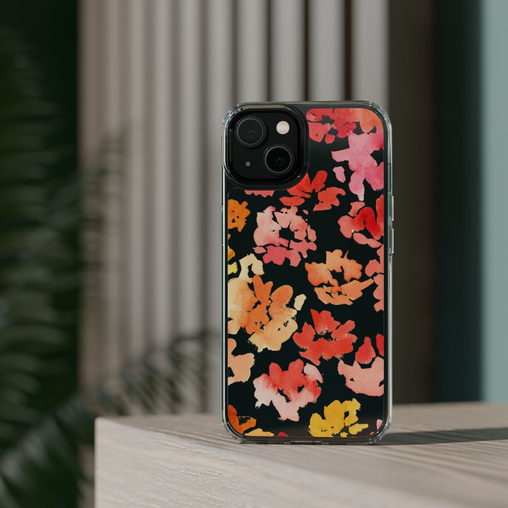 Watercolor Posy Clear Phone Case - Brooke Zitting, LLC