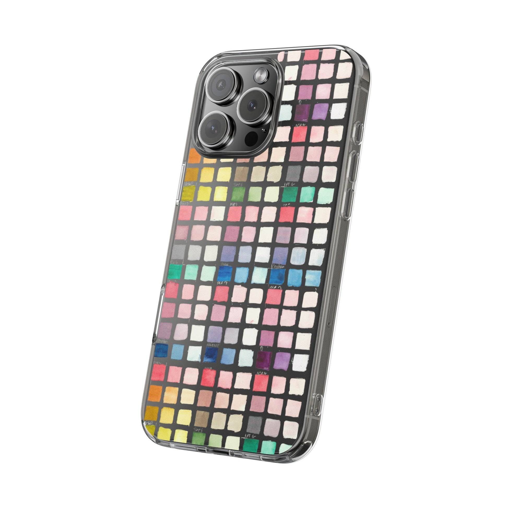 Watercolor Swatches Clear Phone Case - Brooke Zitting, LLC
