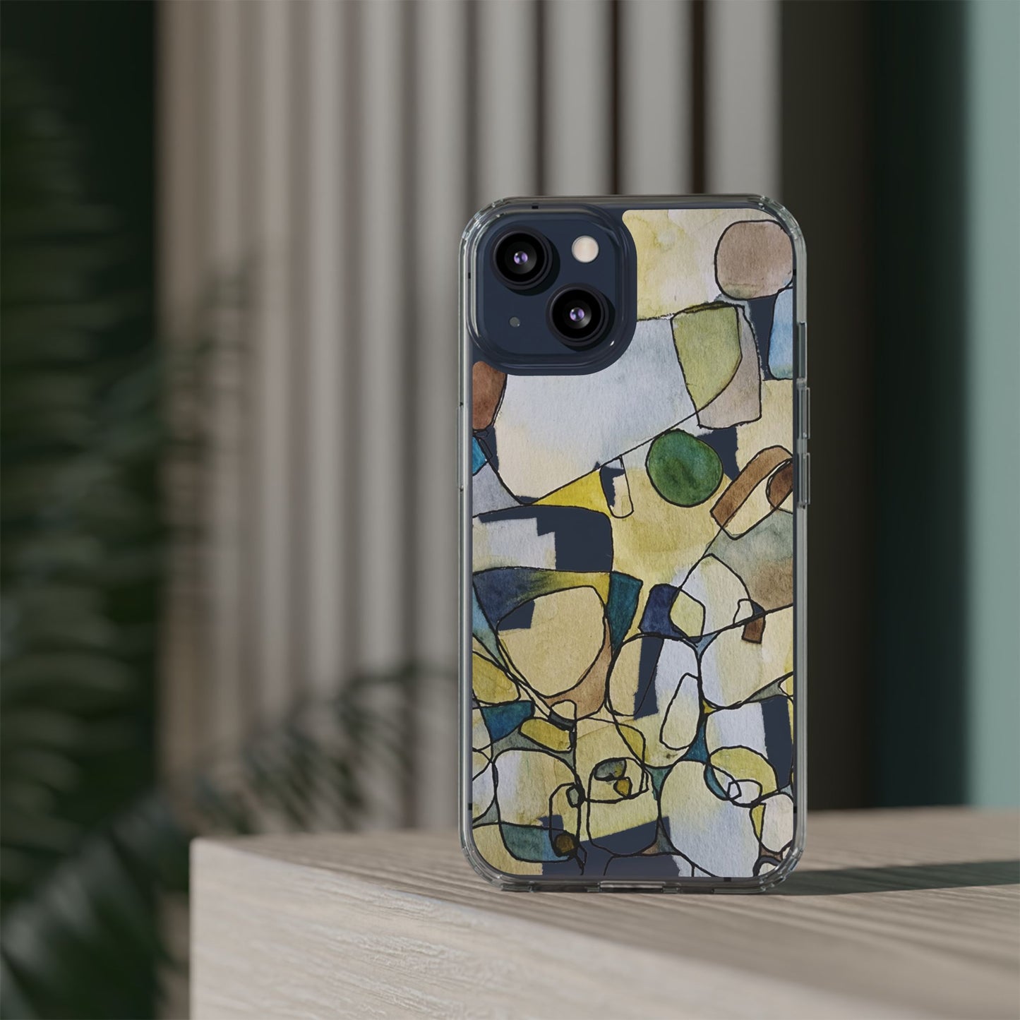Abstract Watercolor Clear Phone Case - Brooke Zitting, LLC