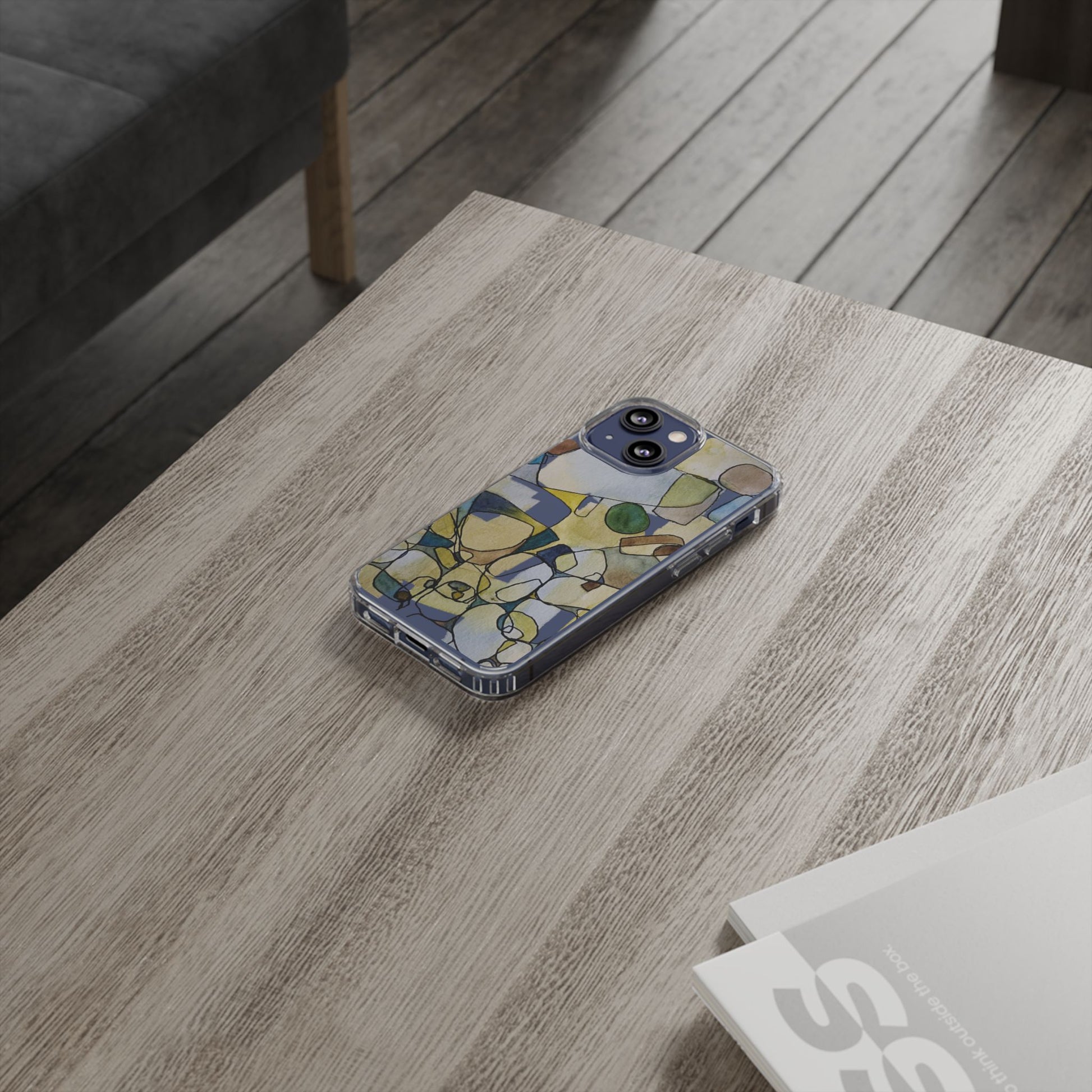 Abstract Watercolor Clear Phone Case - Brooke Zitting, LLC