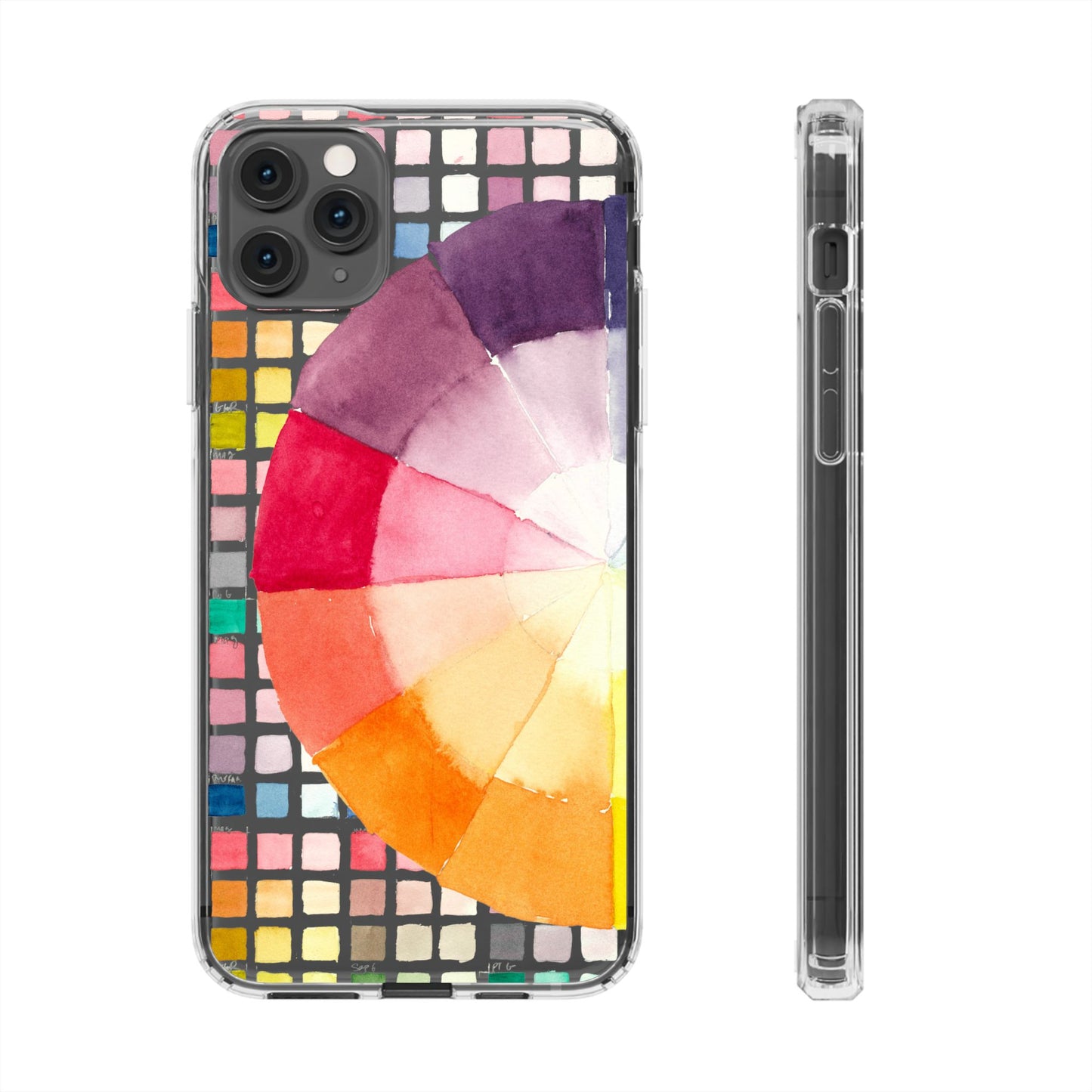 Watercolor-Theory Clear Phone Case - Brooke Zitting, LLC