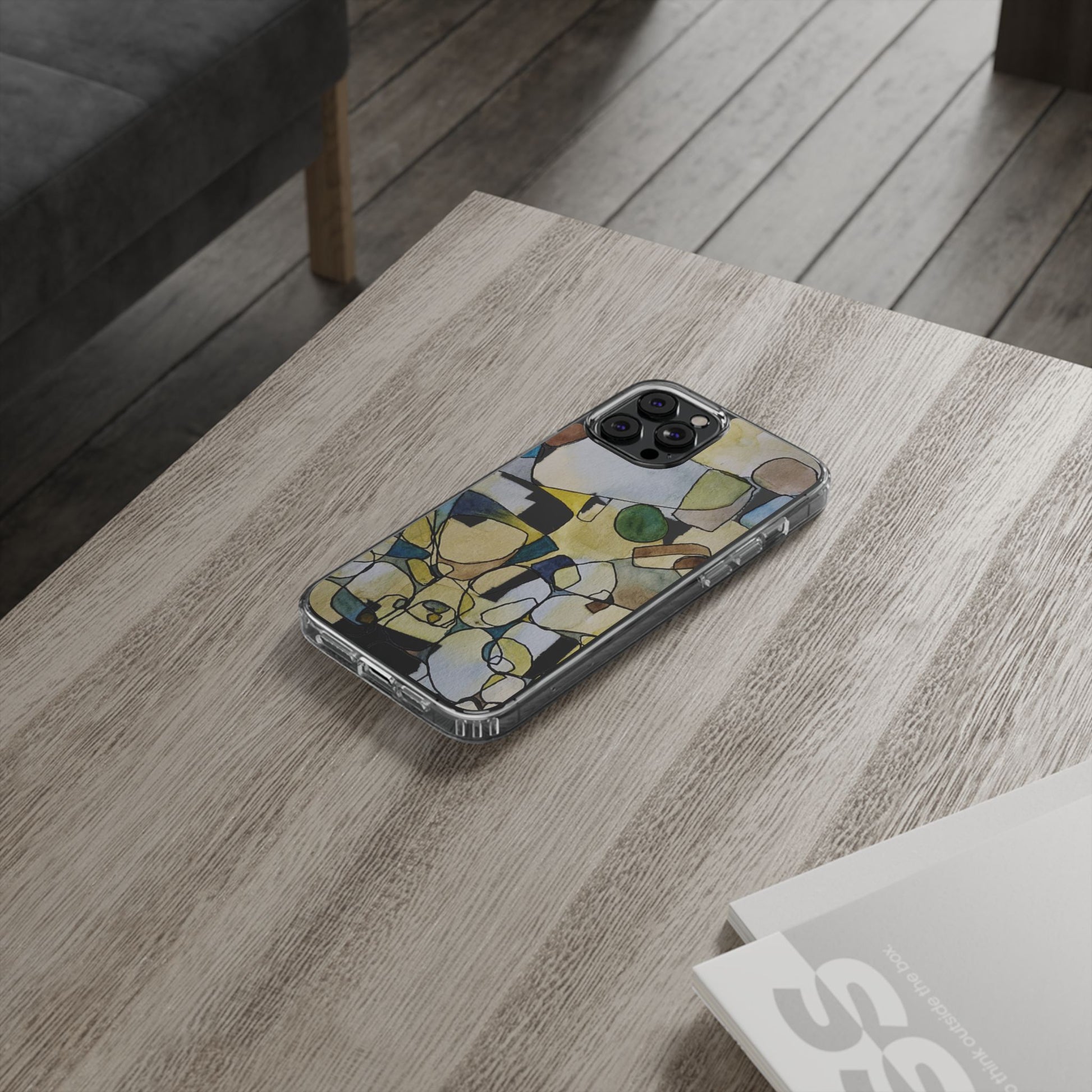 Abstract Watercolor Clear Phone Case - Brooke Zitting, LLC