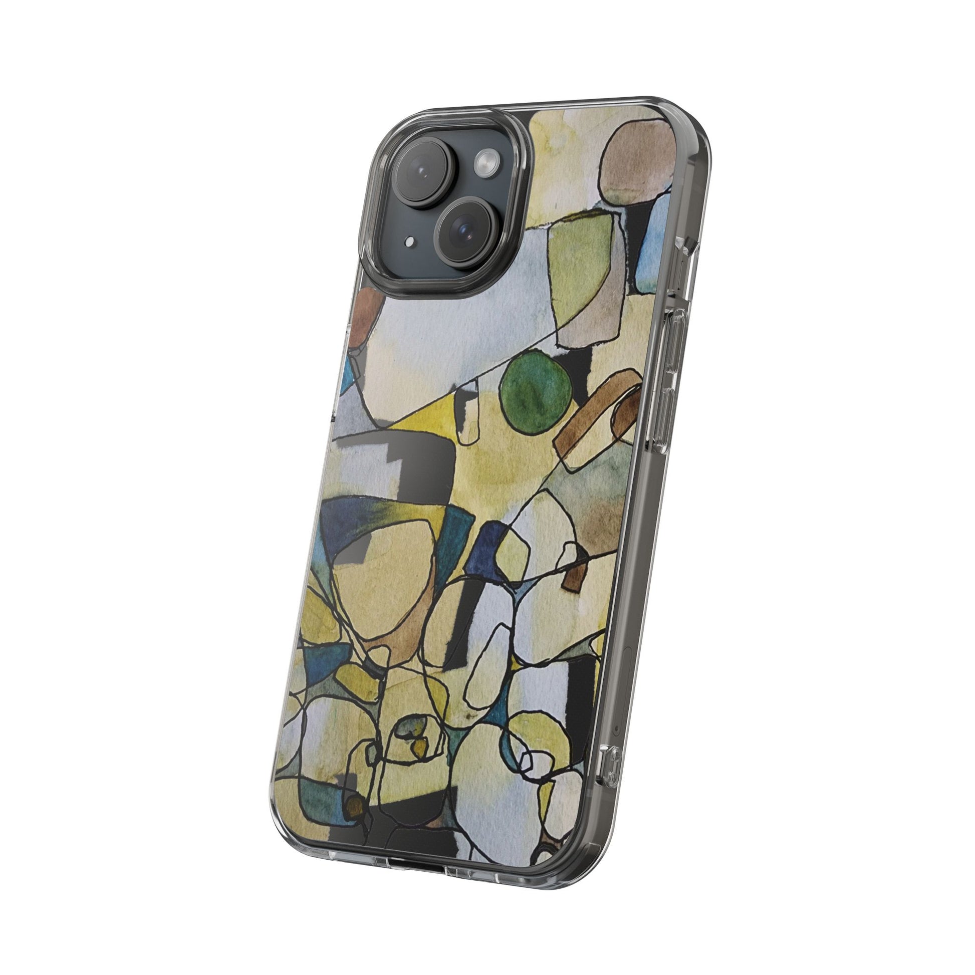 Abstract Watercolor Clear Phone Case - Brooke Zitting, LLC