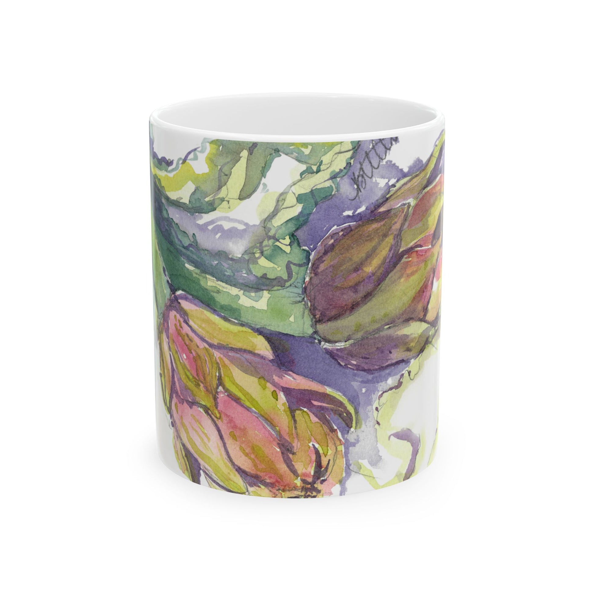 The Italian Artichokes Ceramic Mug - Perfect Gift (11oz, 15oz) - Brooke Zitting, LLC