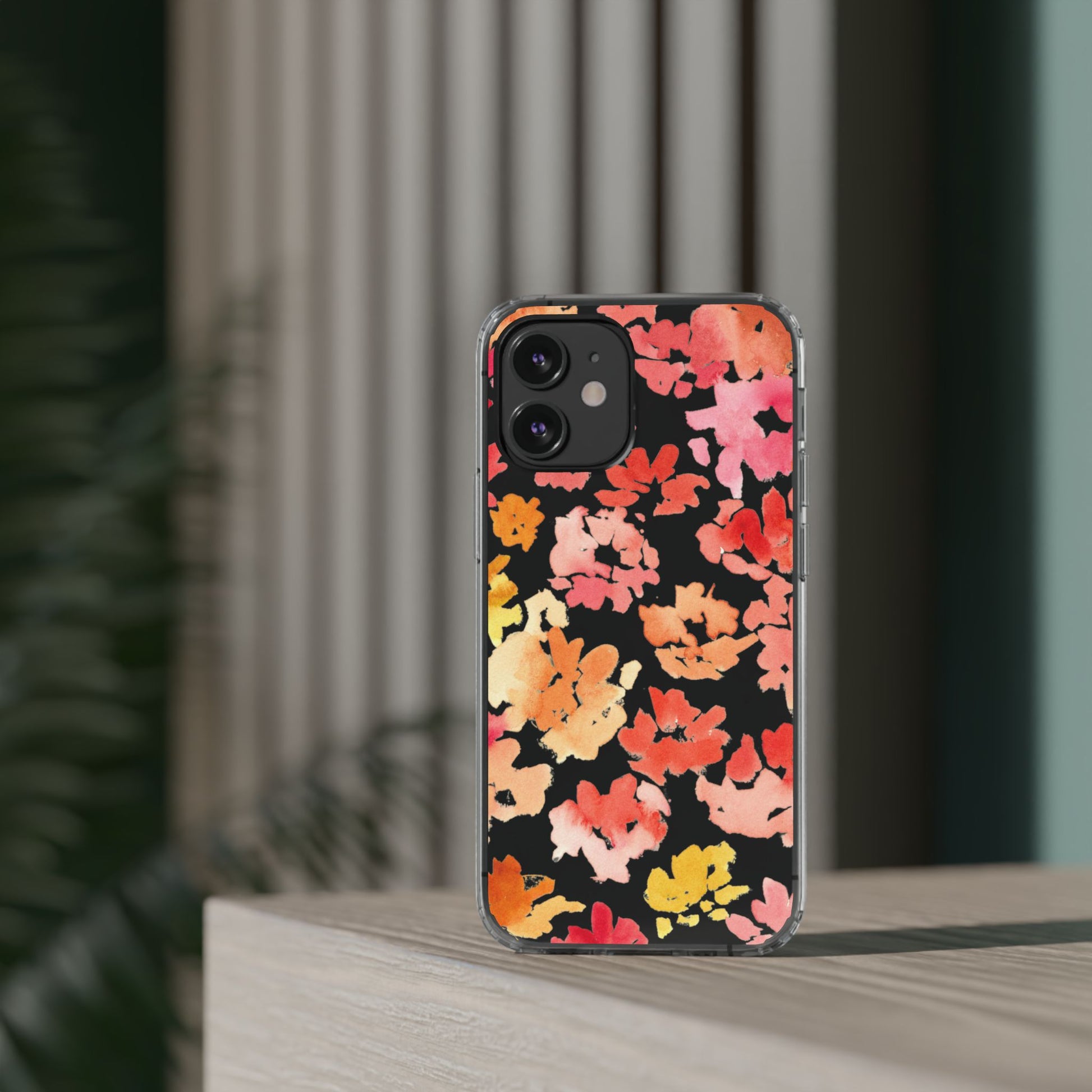 Watercolor Posy Clear Phone Case - Brooke Zitting, LLC