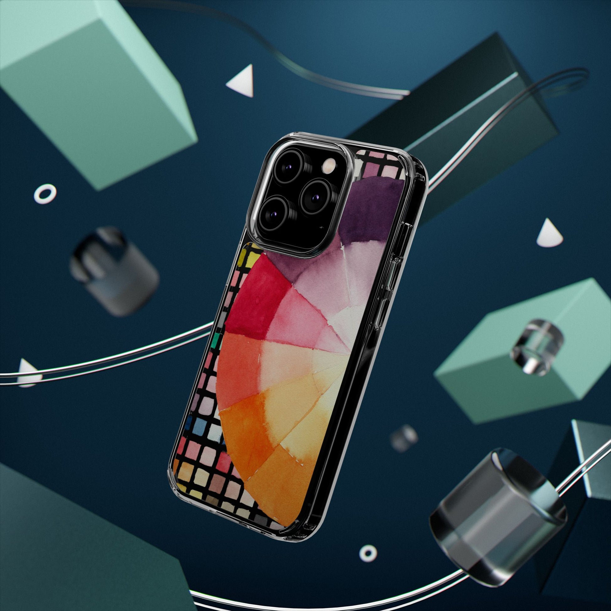 Watercolor-Theory Clear Phone Case - Brooke Zitting, LLC