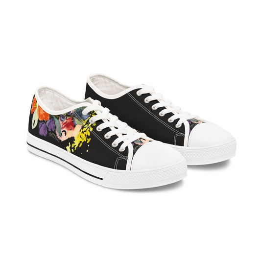 Fresh Floral Blooms Low-top Sneakers – Stylish Shoes for All | Unique Gift Idea - Brooke Zitting, LLC