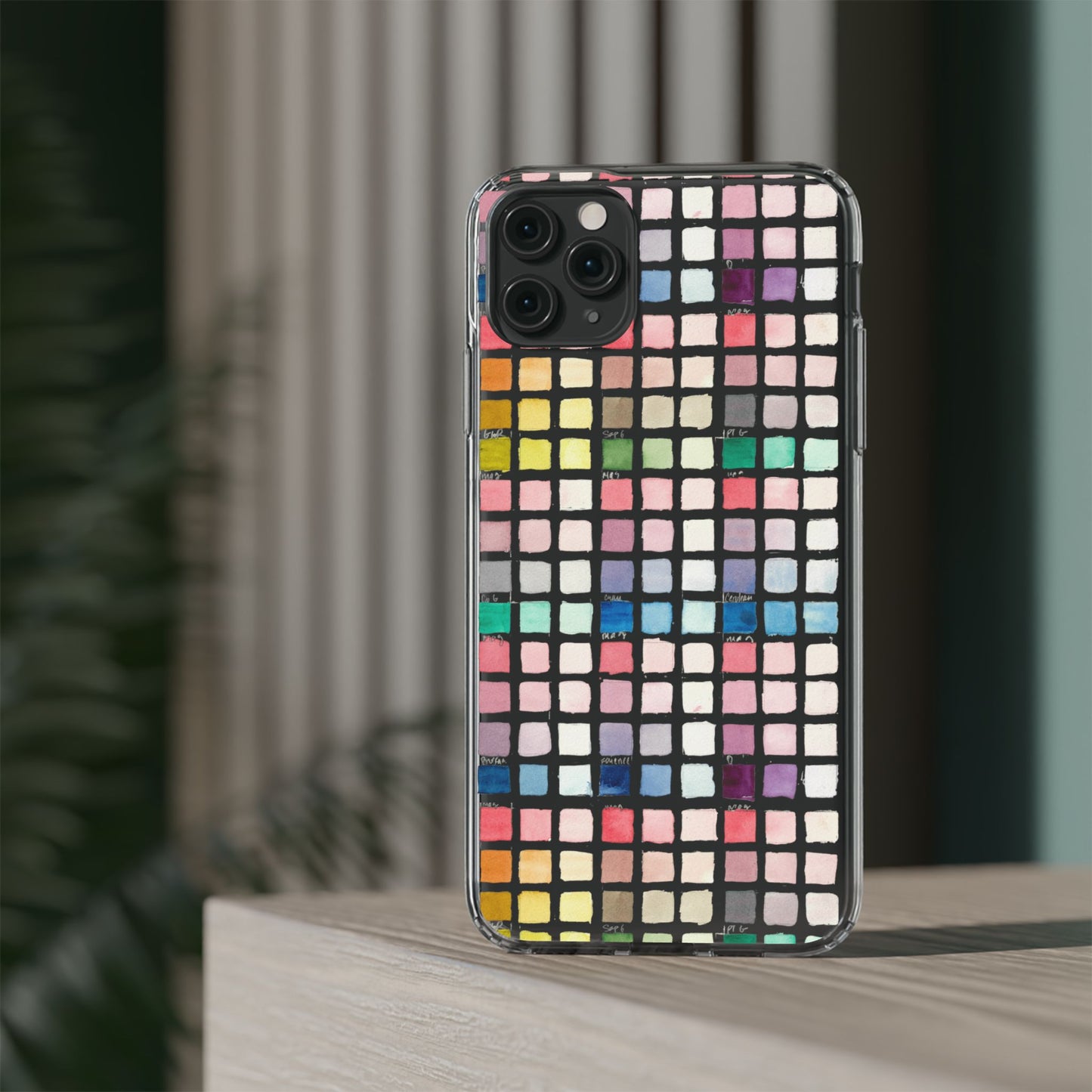 Watercolor Swatches Clear Phone Case - Brooke Zitting, LLC