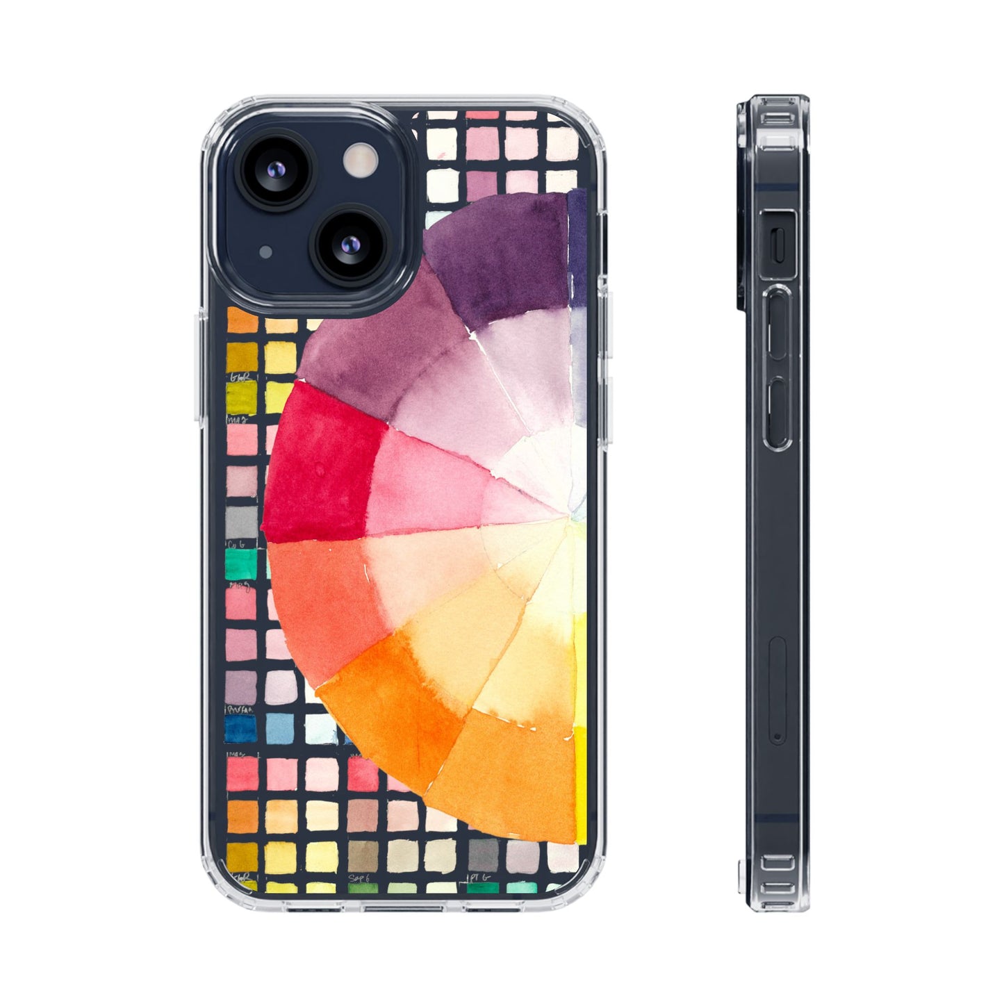 Watercolor-Theory Clear Phone Case - Brooke Zitting, LLC
