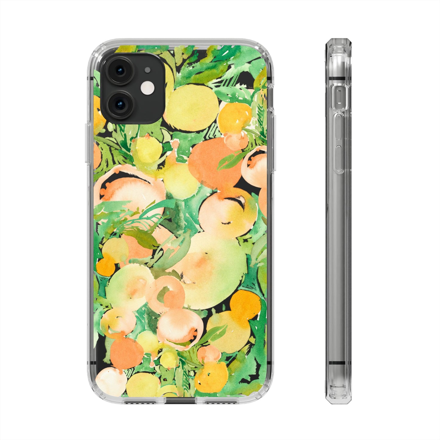 Watercolor Peach Party Clear Phone Case - Brooke Zitting, LLC