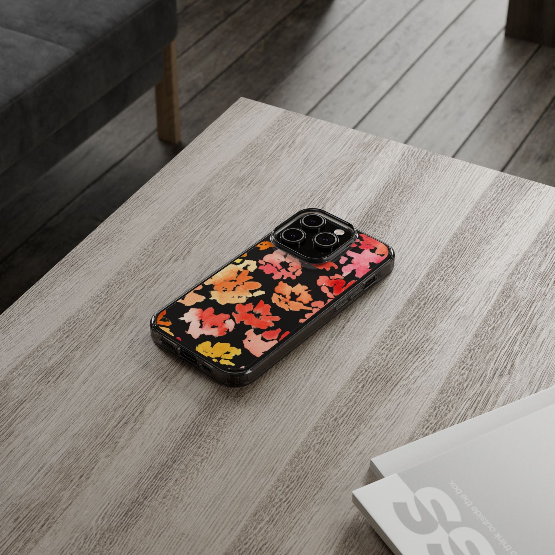 Watercolor Posy Clear Phone Case - Brooke Zitting, LLC