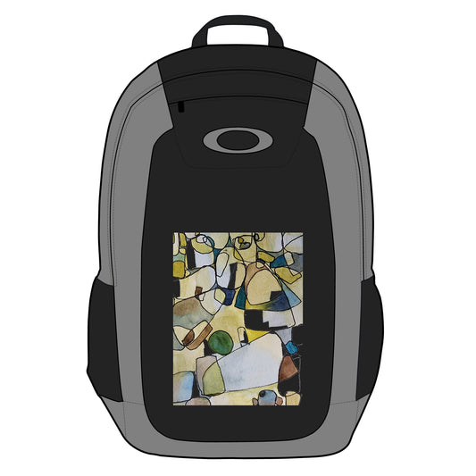Fragmented Whispers Watercolor Design Enduro Laptop Backpack, 20L - by Oakley. Stylish Travel Bag, Perfect for Adventurers, Back to School, Outdoor Enthusiasts, Art Lovers, Unique Design - Brooke Zitting, LLC