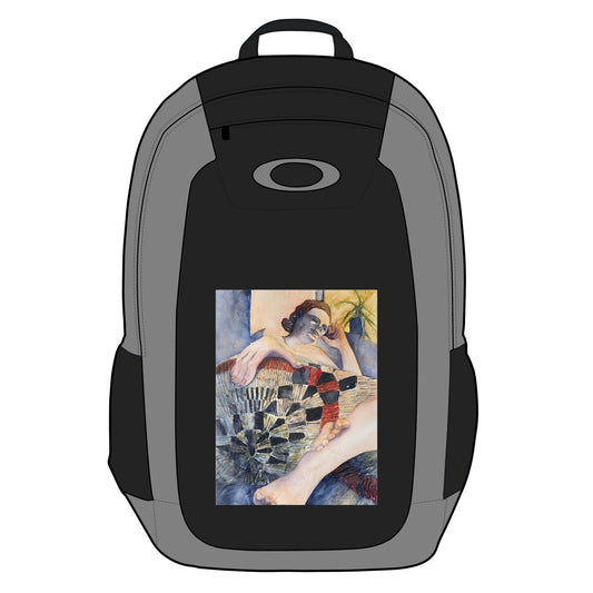 The Sunroom Repose Watercolor Design Enduro Laptop Backpack, 20L - by Oakley. Stylish Travel Bag, Perfect for Adventurers, Back to School, Outdoor Enthusiasts, Art Lovers, Unique Design - Brooke Zitting, LLC