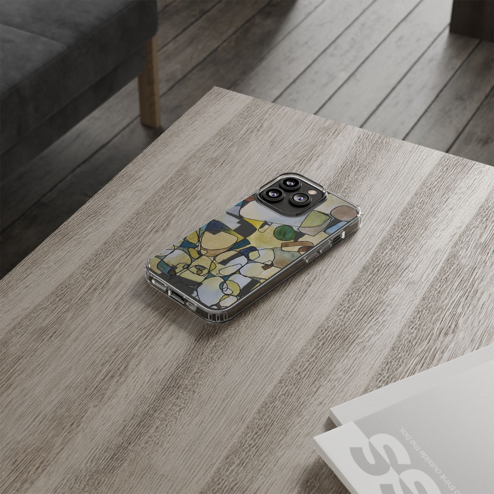 Abstract Watercolor Clear Phone Case - Brooke Zitting, LLC