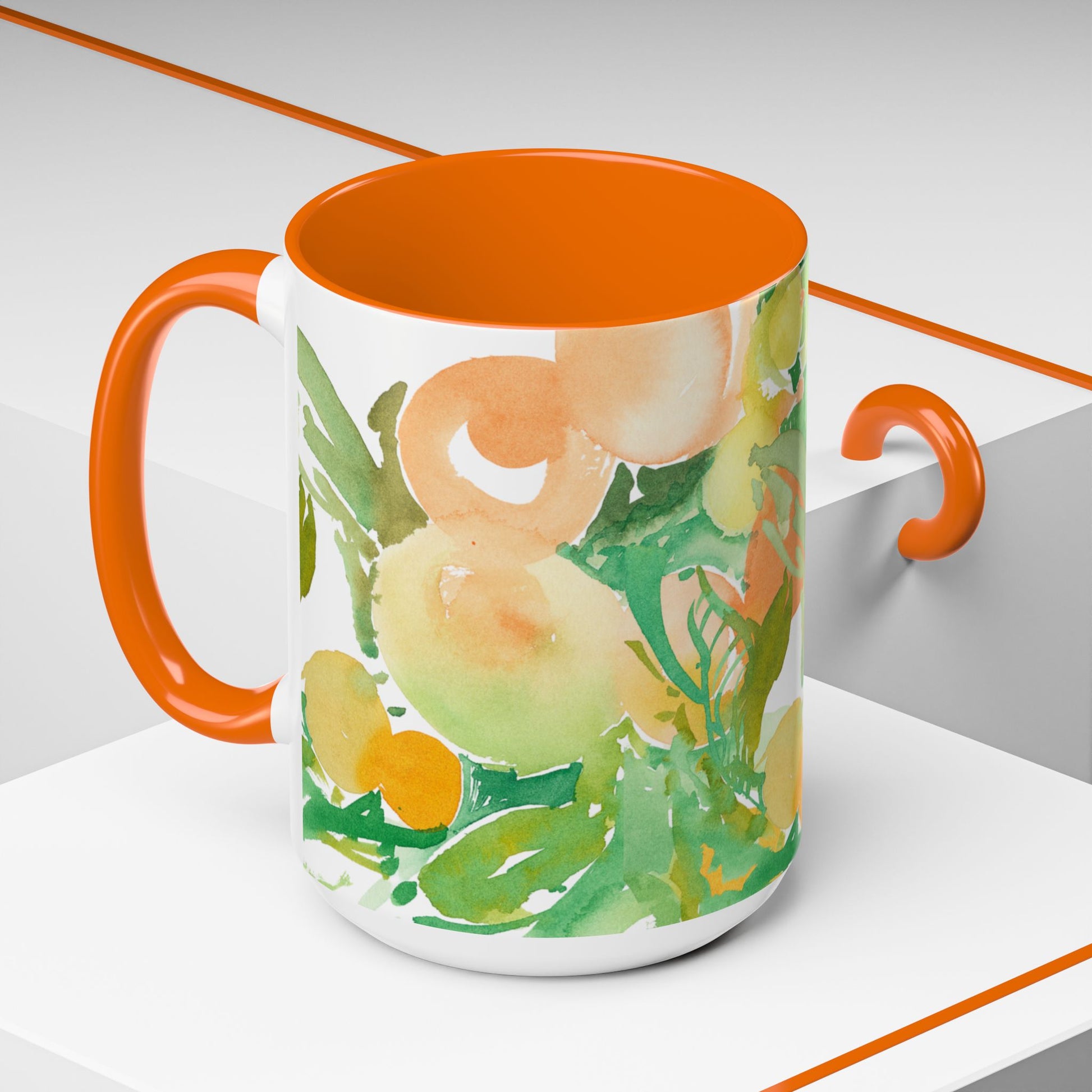 Citrus and Peaches Coffee Mug (11, 15oz) - Brooke Zitting, LLC