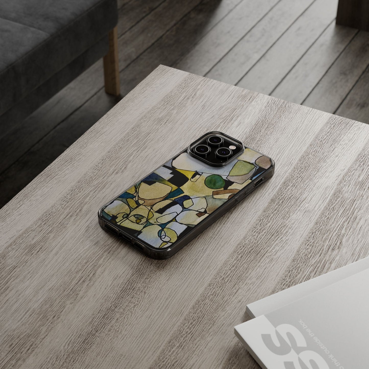 Abstract Watercolor Clear Phone Case - Brooke Zitting, LLC