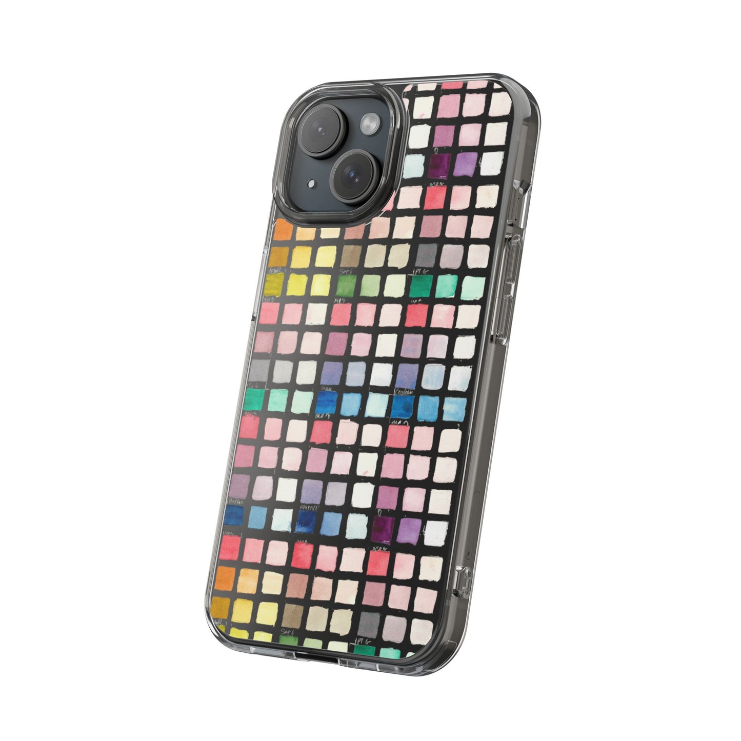 Watercolor Swatches Clear Phone Case - Brooke Zitting, LLC