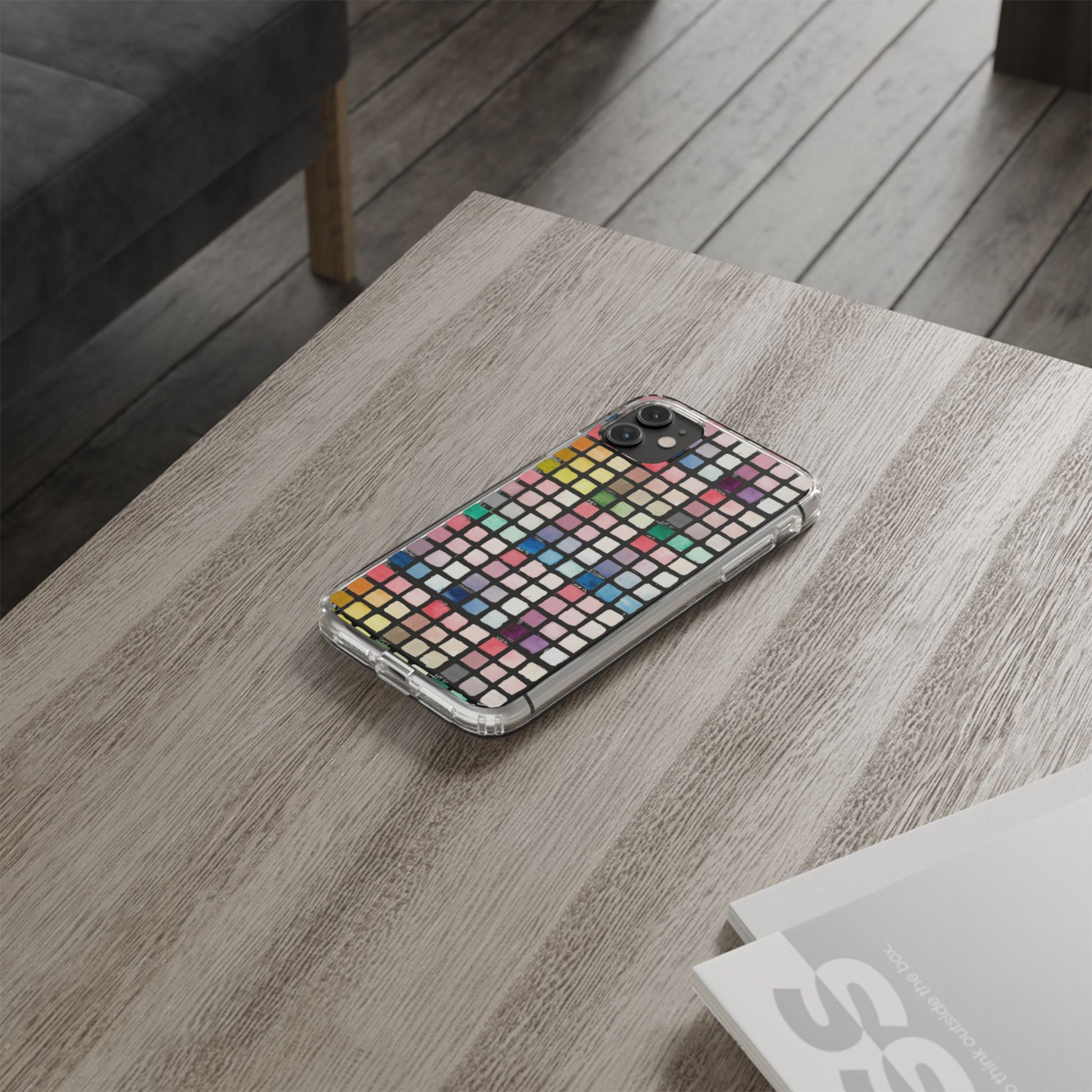 Watercolor Swatches Clear Phone Case - Brooke Zitting, LLC