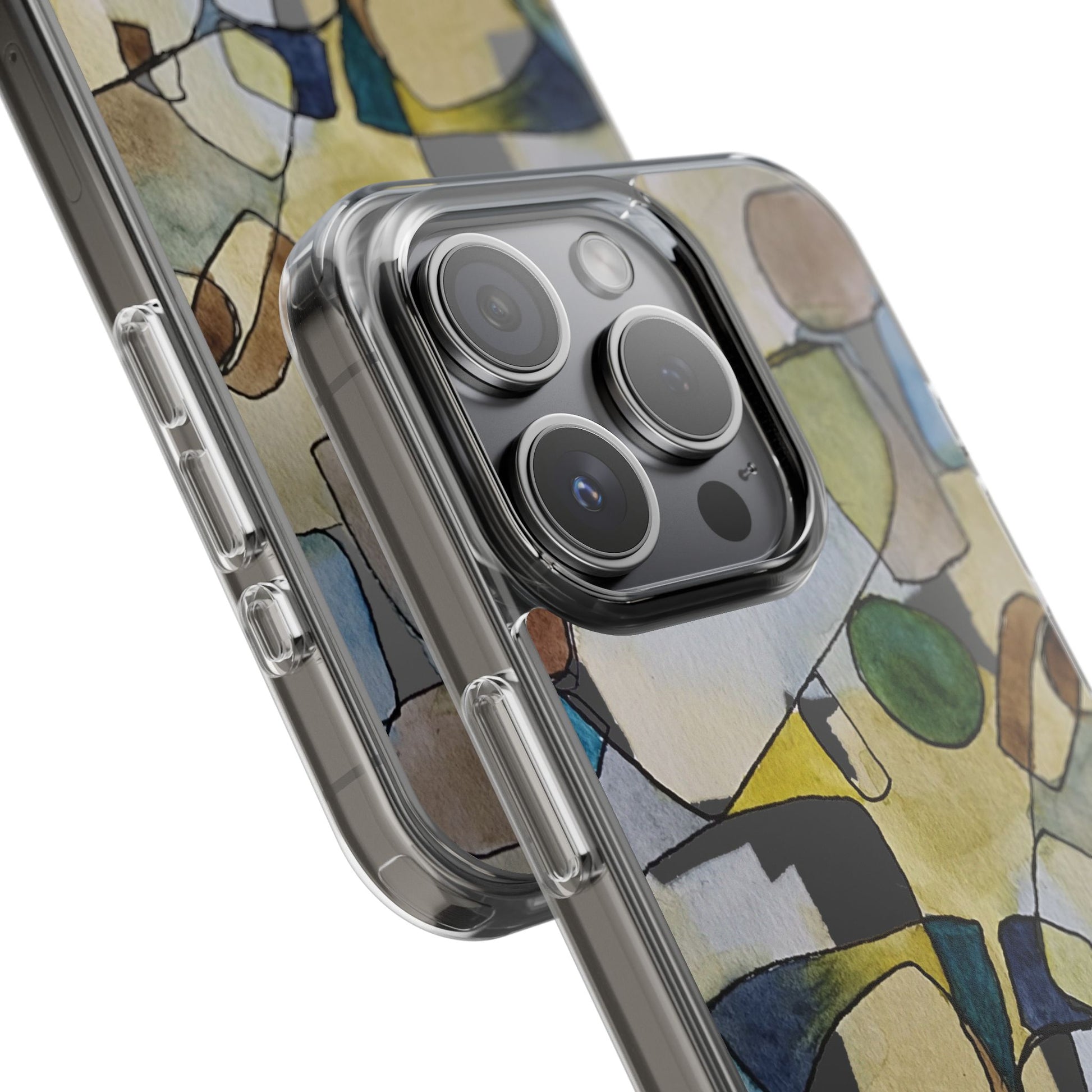 Abstract Watercolor Clear Phone Case - Brooke Zitting, LLC