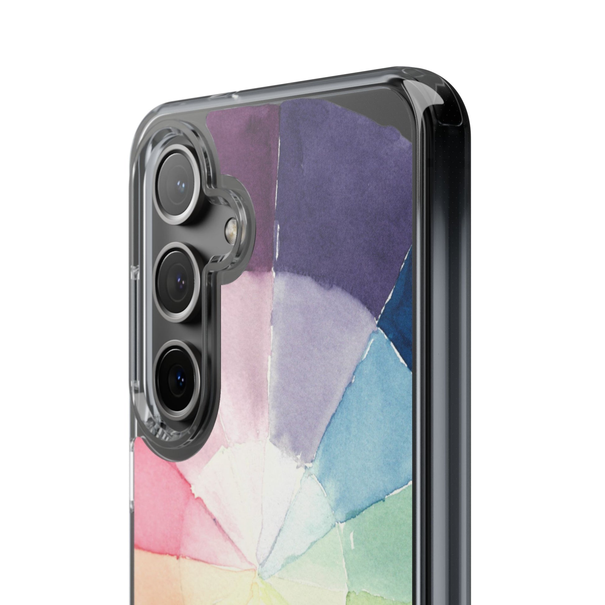 Watercolor Color Wheel Clear Phone Case - Brooke Zitting, LLC
