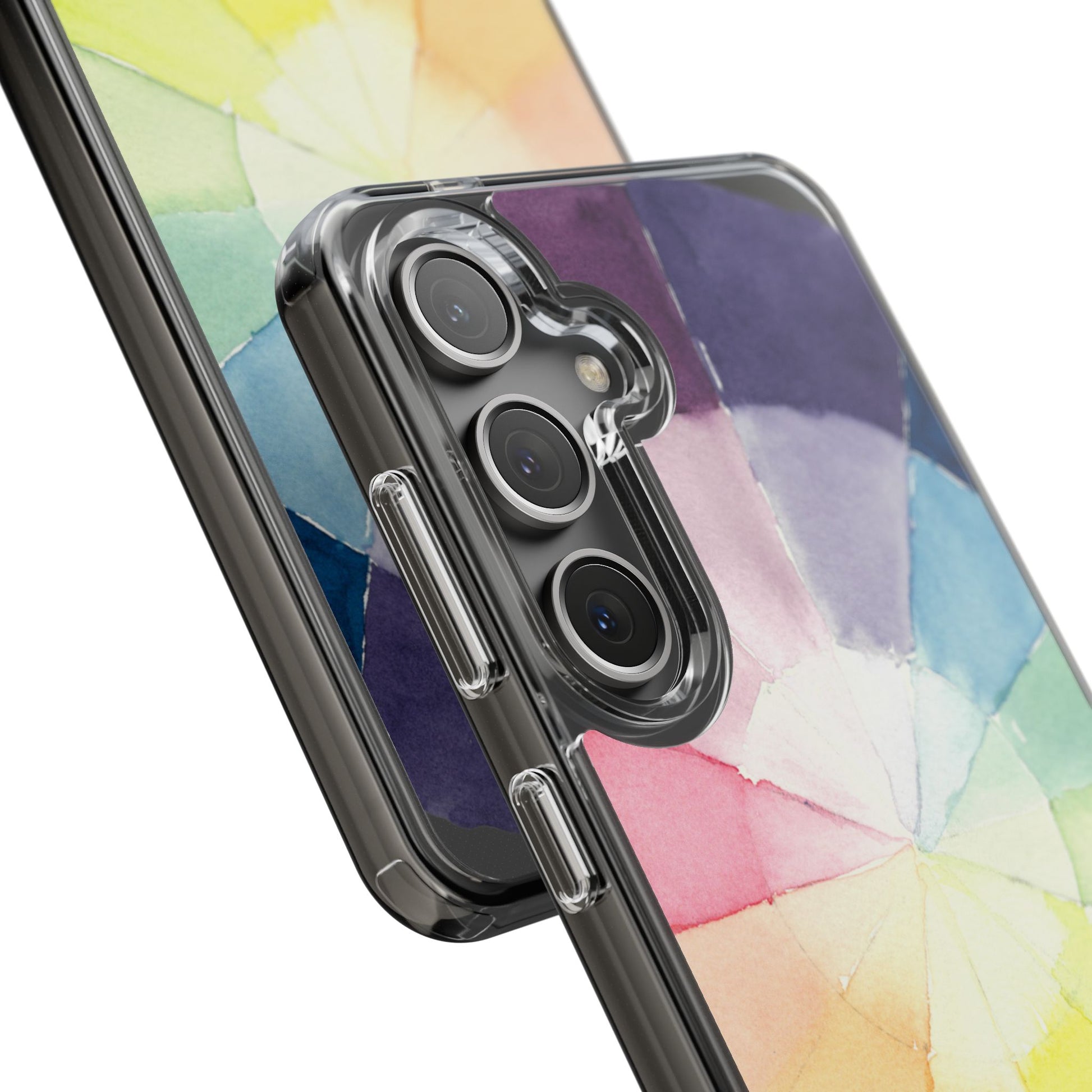 Watercolor Color Wheel Clear Phone Case - Brooke Zitting, LLC