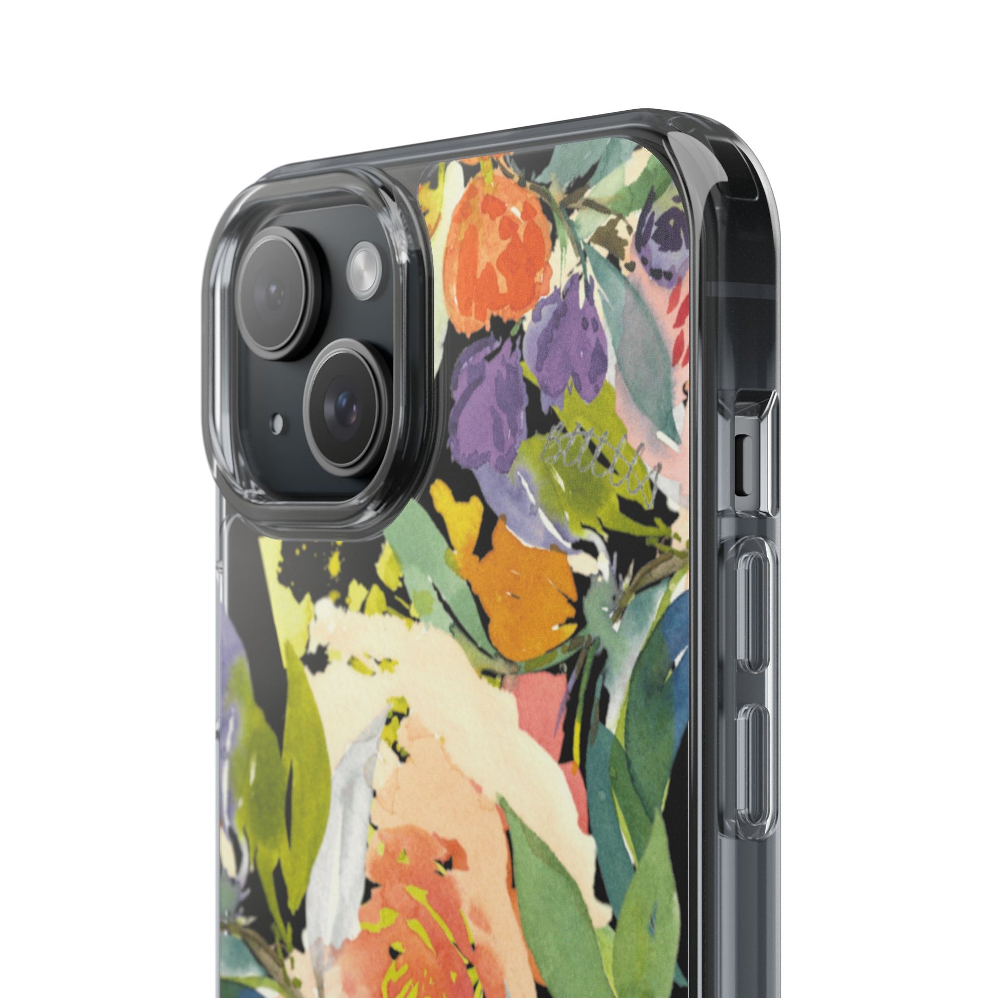 Clear Phone Case with Floral Blooms Design - Brooke Zitting, LLC