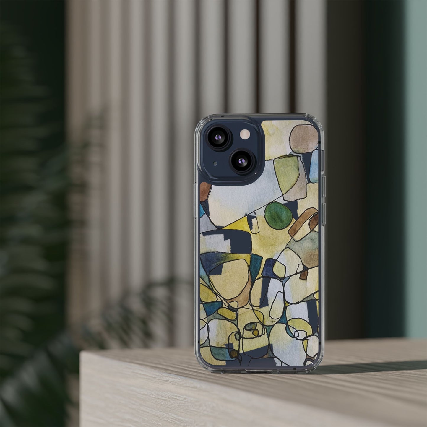 Abstract Watercolor Clear Phone Case - Brooke Zitting, LLC